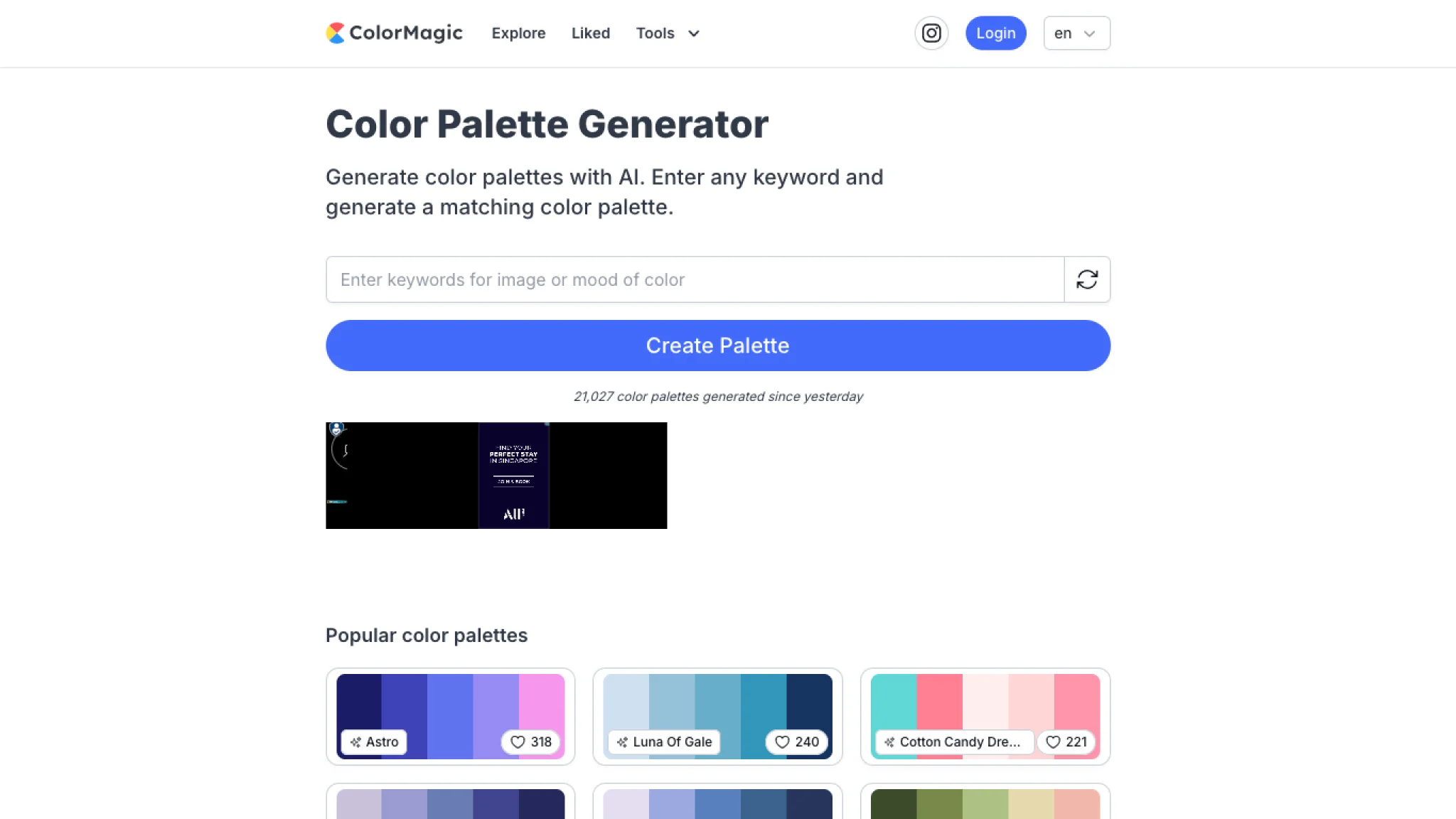ColorMagic – AI Color Palette Generator