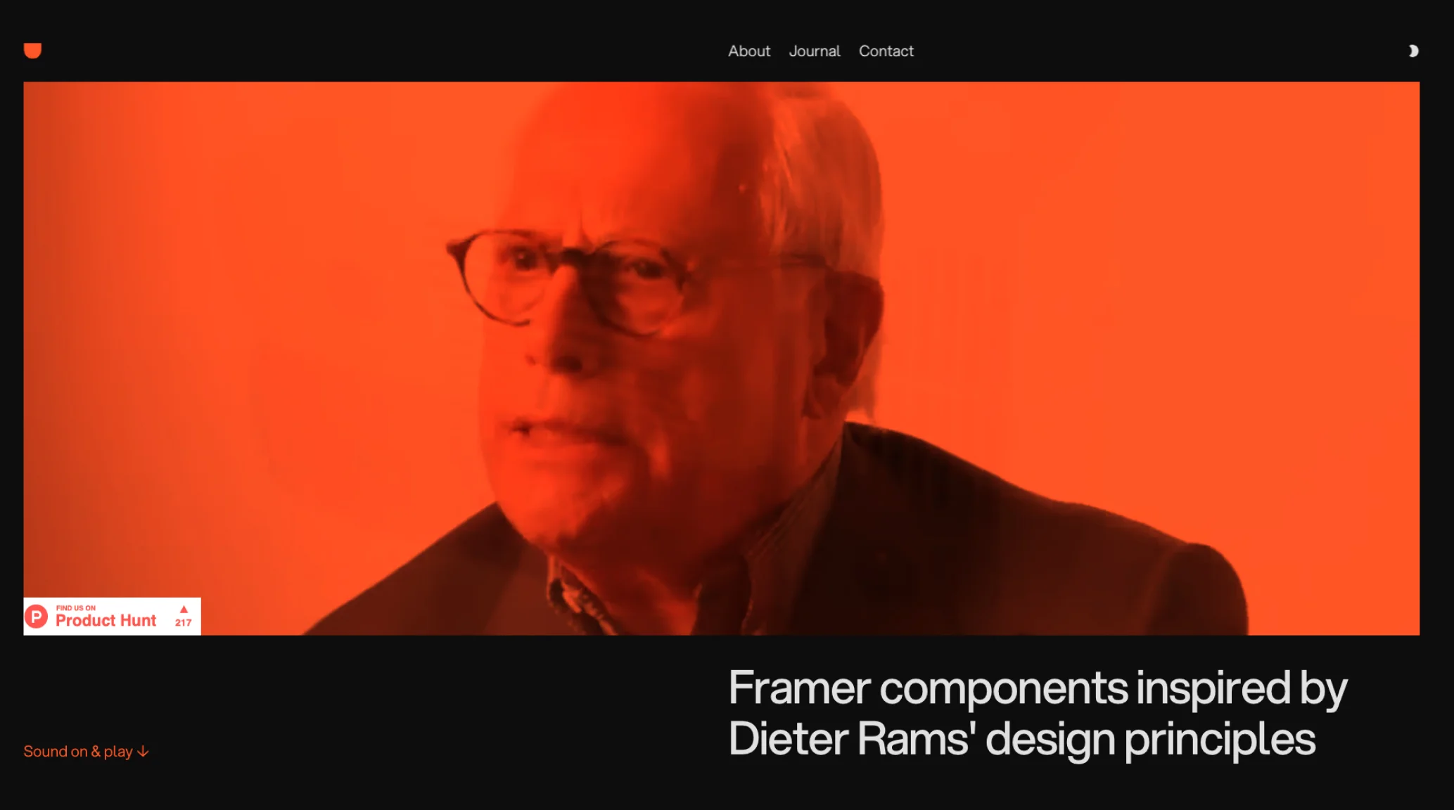 Drams – Framer components inspired by Dieter Rams principles