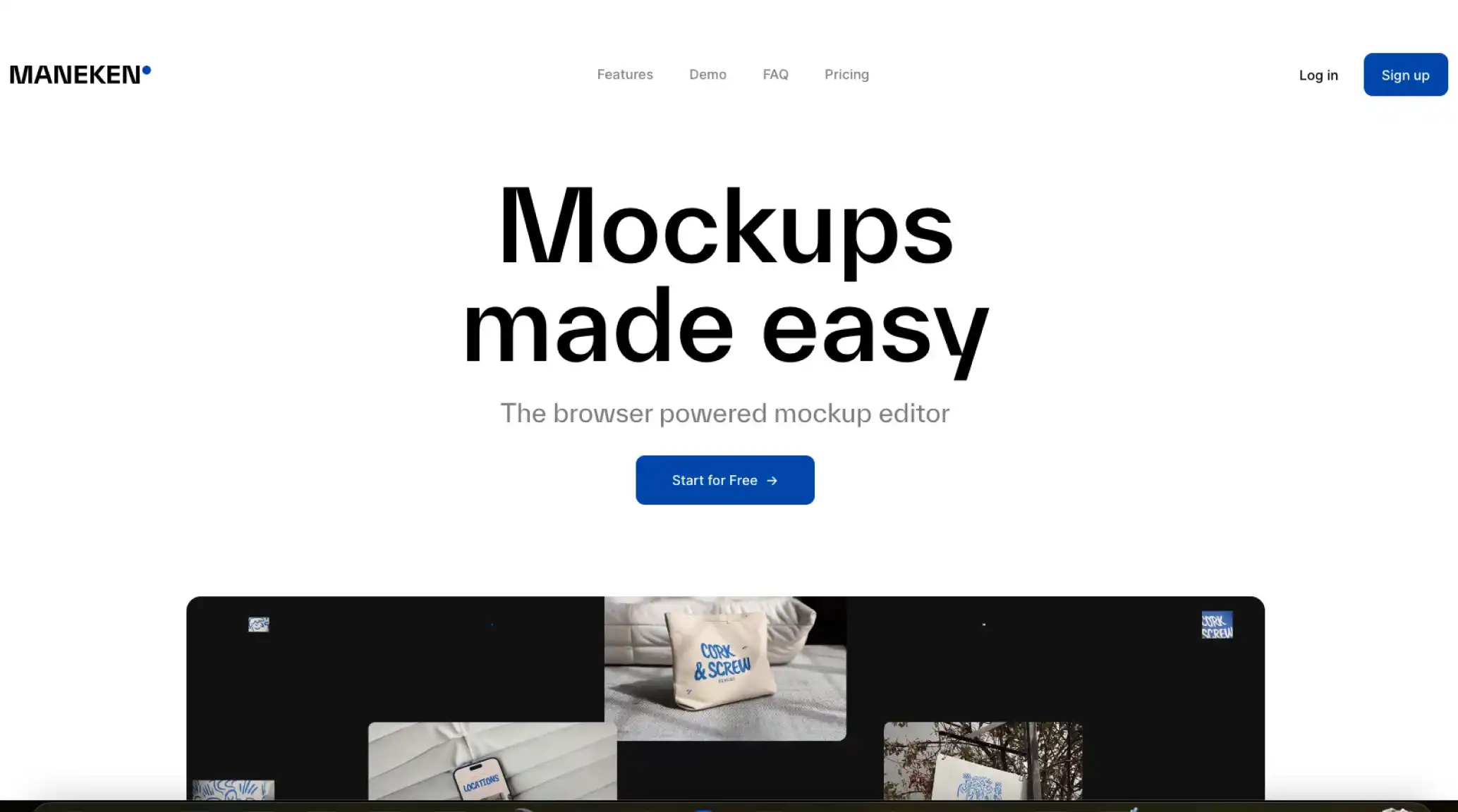 Maneken – The browser powered mockup editor