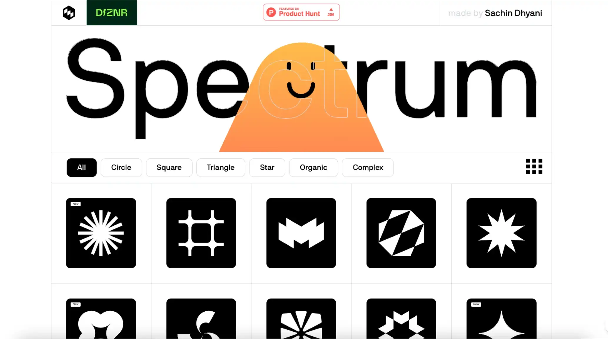 Spectrum- Free Vector shapes