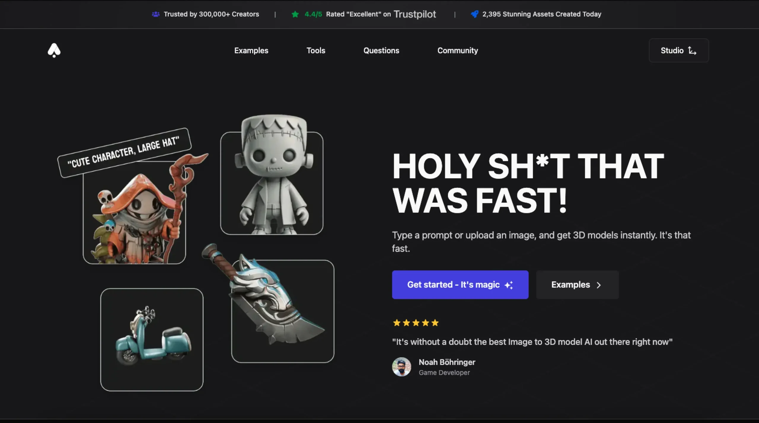 3D AI Studio – Generate Free 3D Models with AI