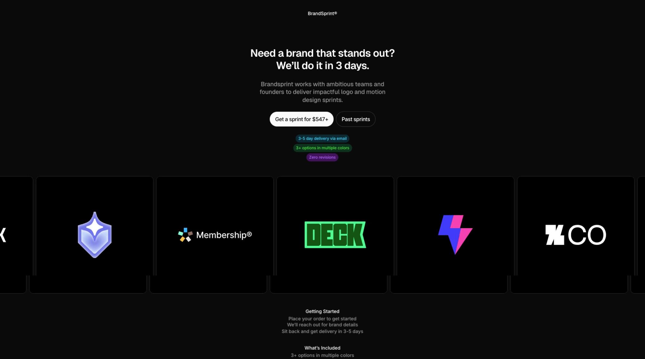 Brand Sprint