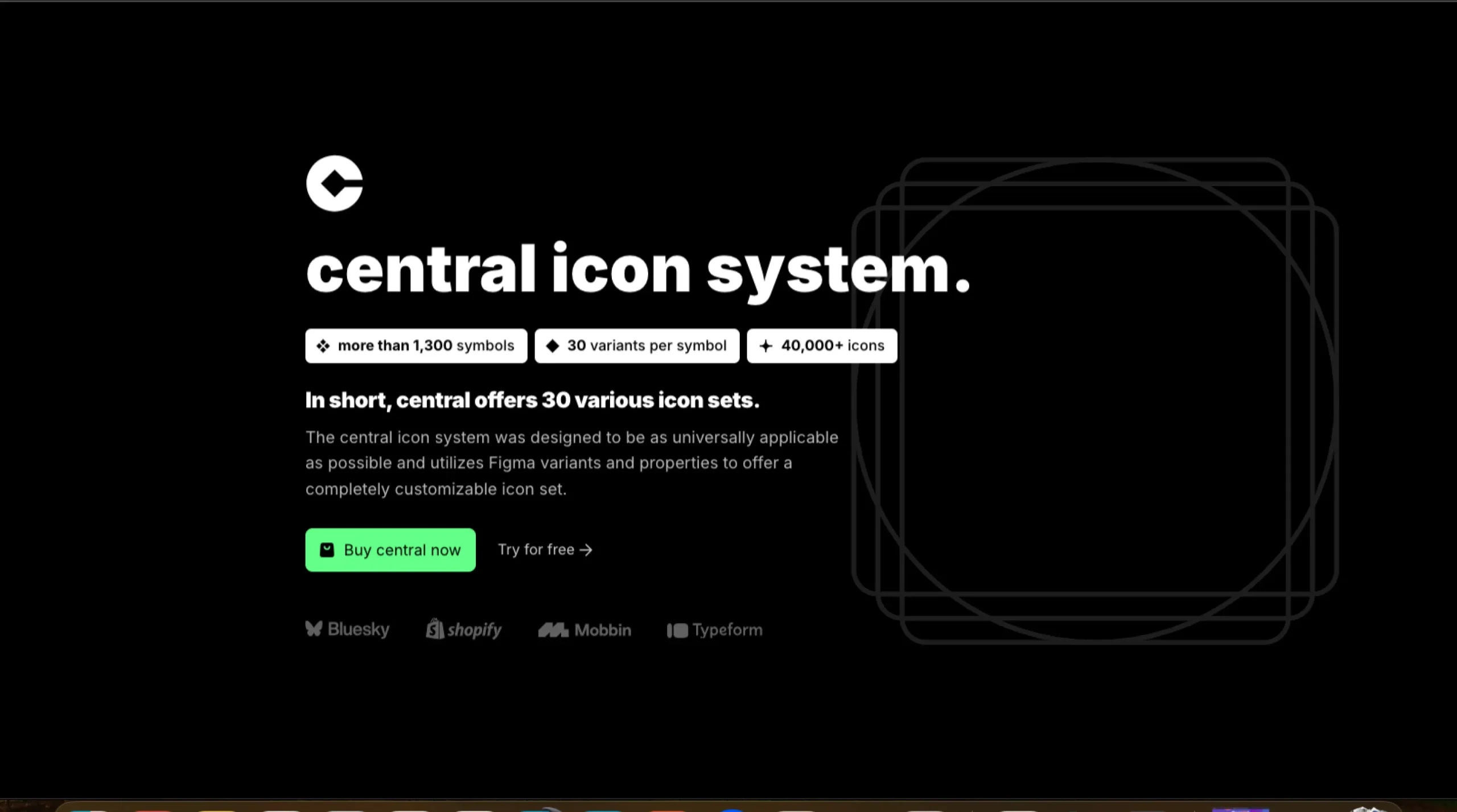 Central Icon System
