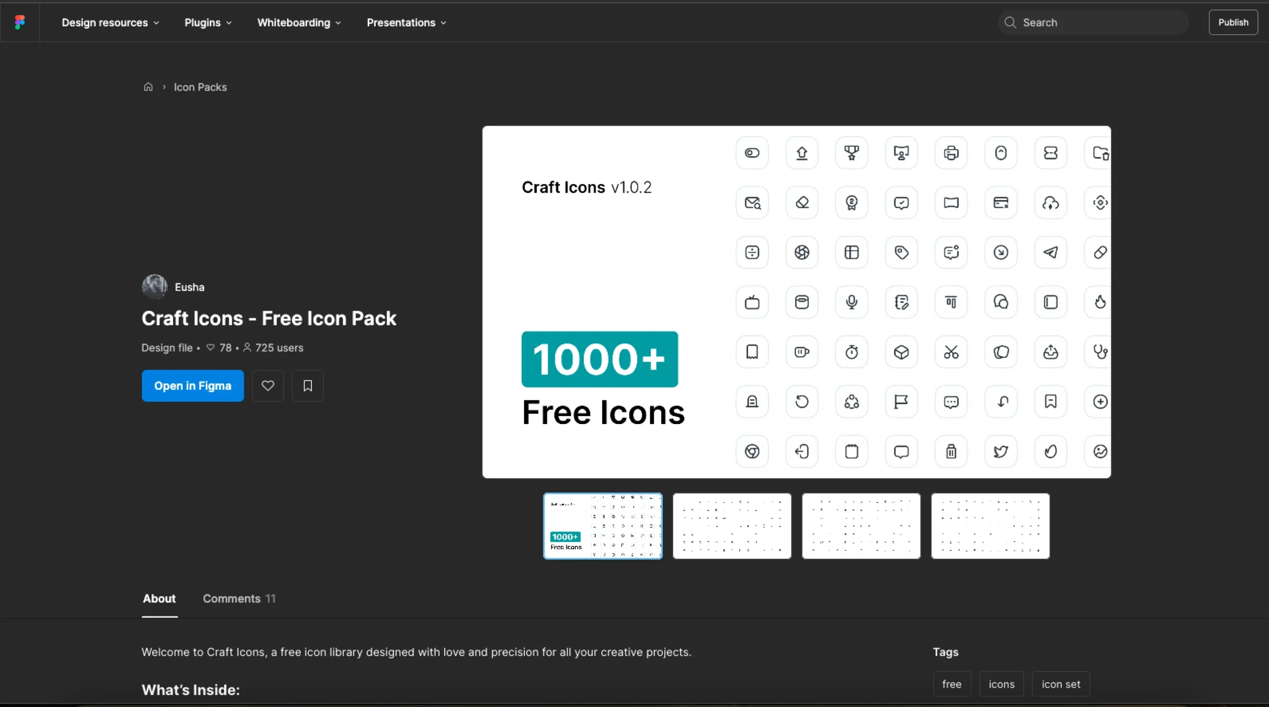 Craft Icons – Free Icon Pack