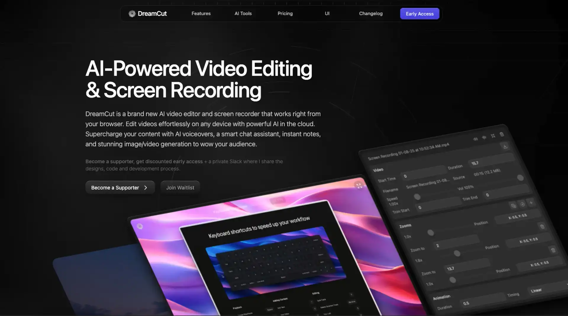 DreamCut – AI Video Editor and Screen Recorder