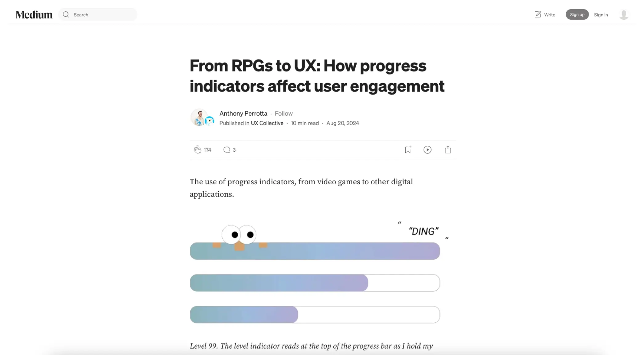 From RPGs to UX: How progress indicators affect user engagement