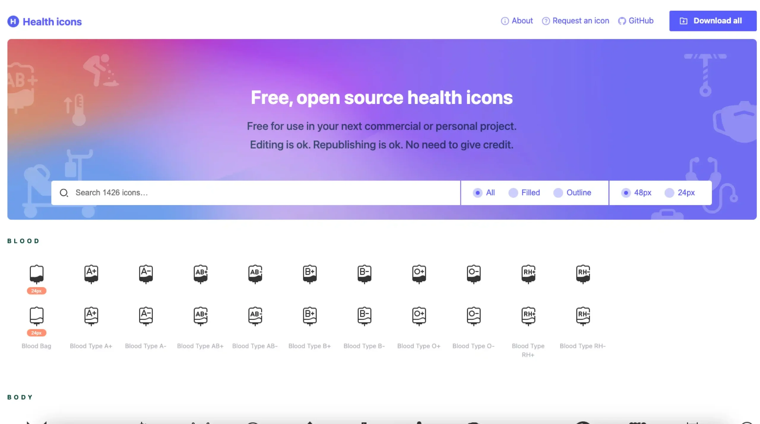 Health Icons