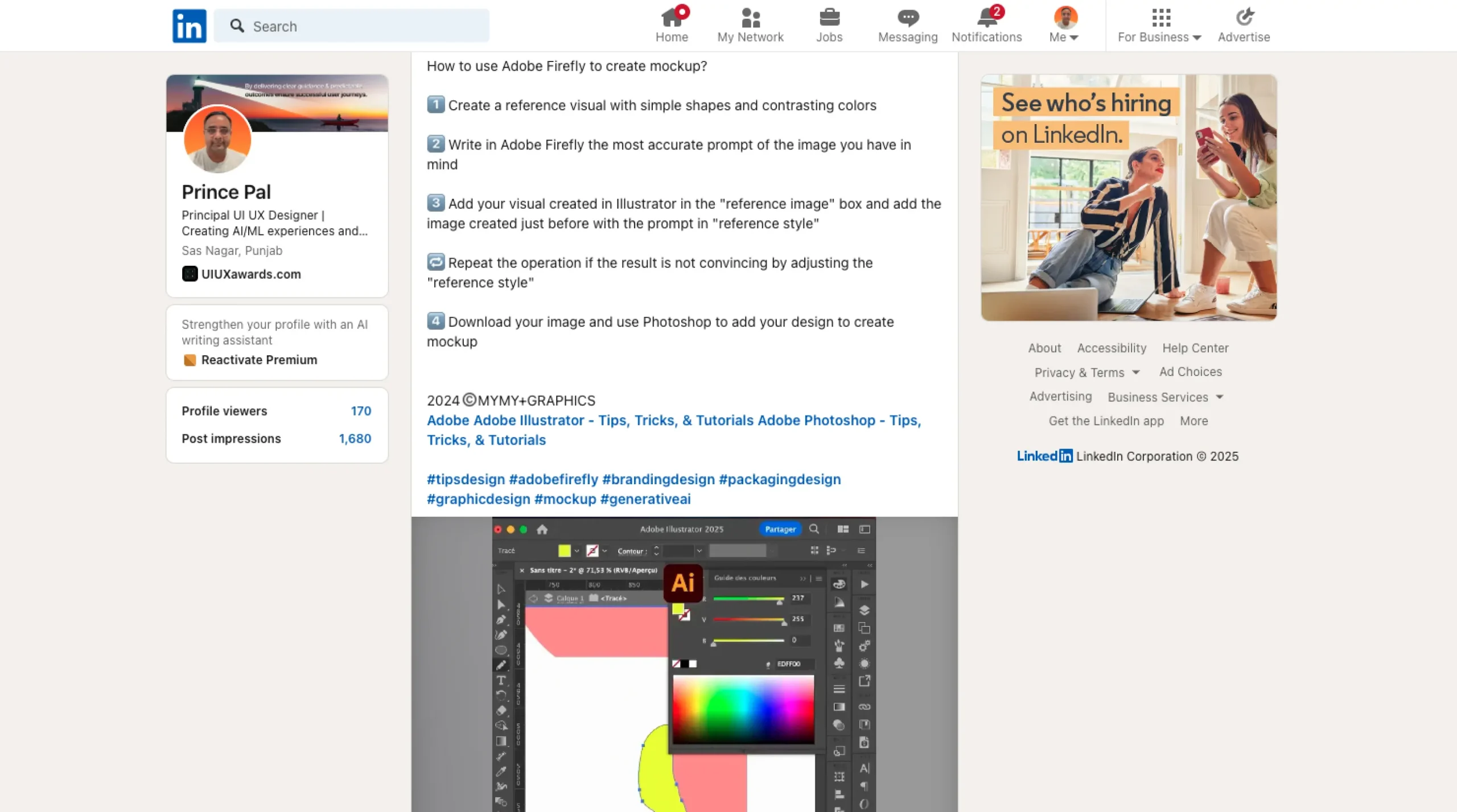 How to use Adobe Firefly to create mockup?