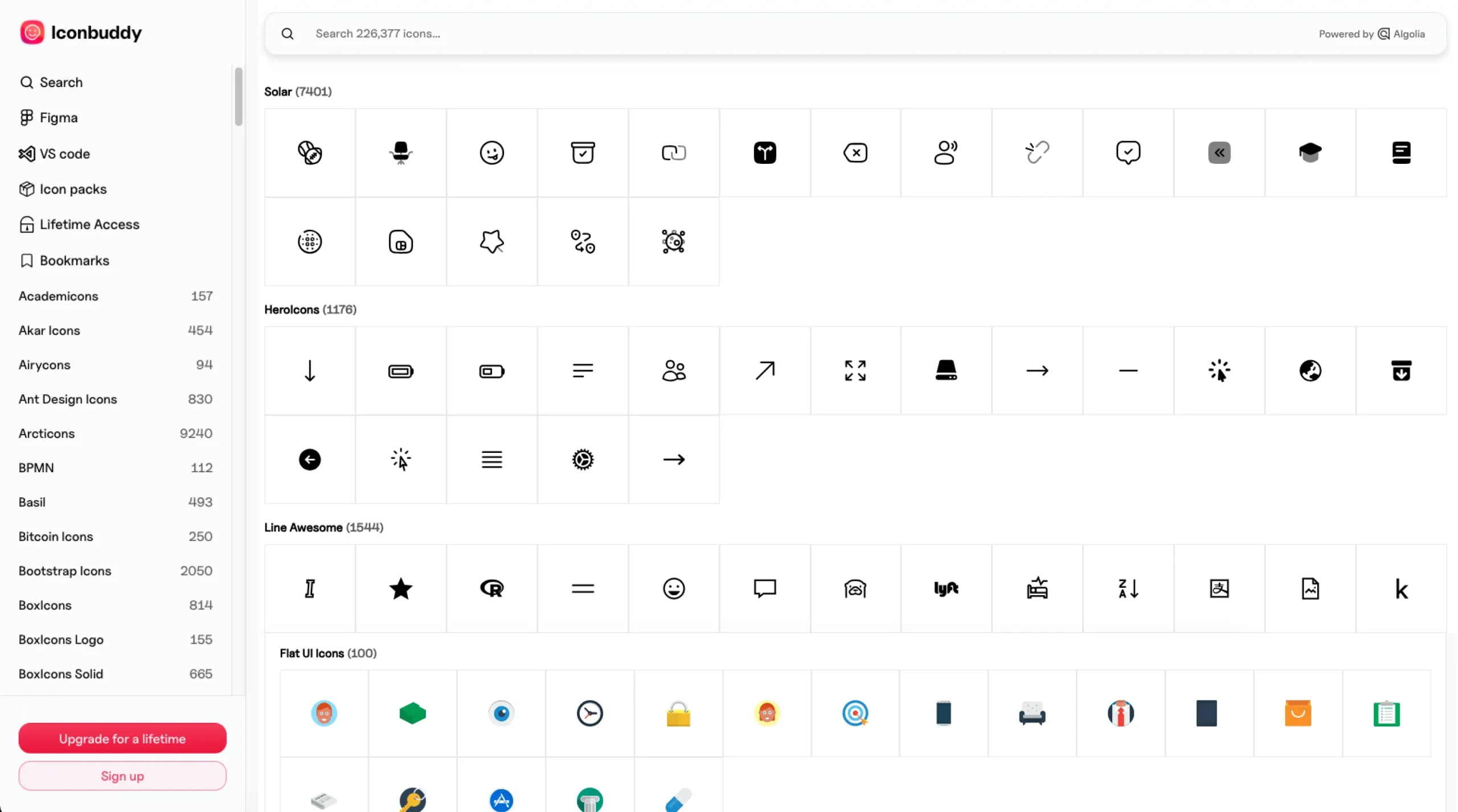 Iconbuddy — 200K+ open source free svg icons