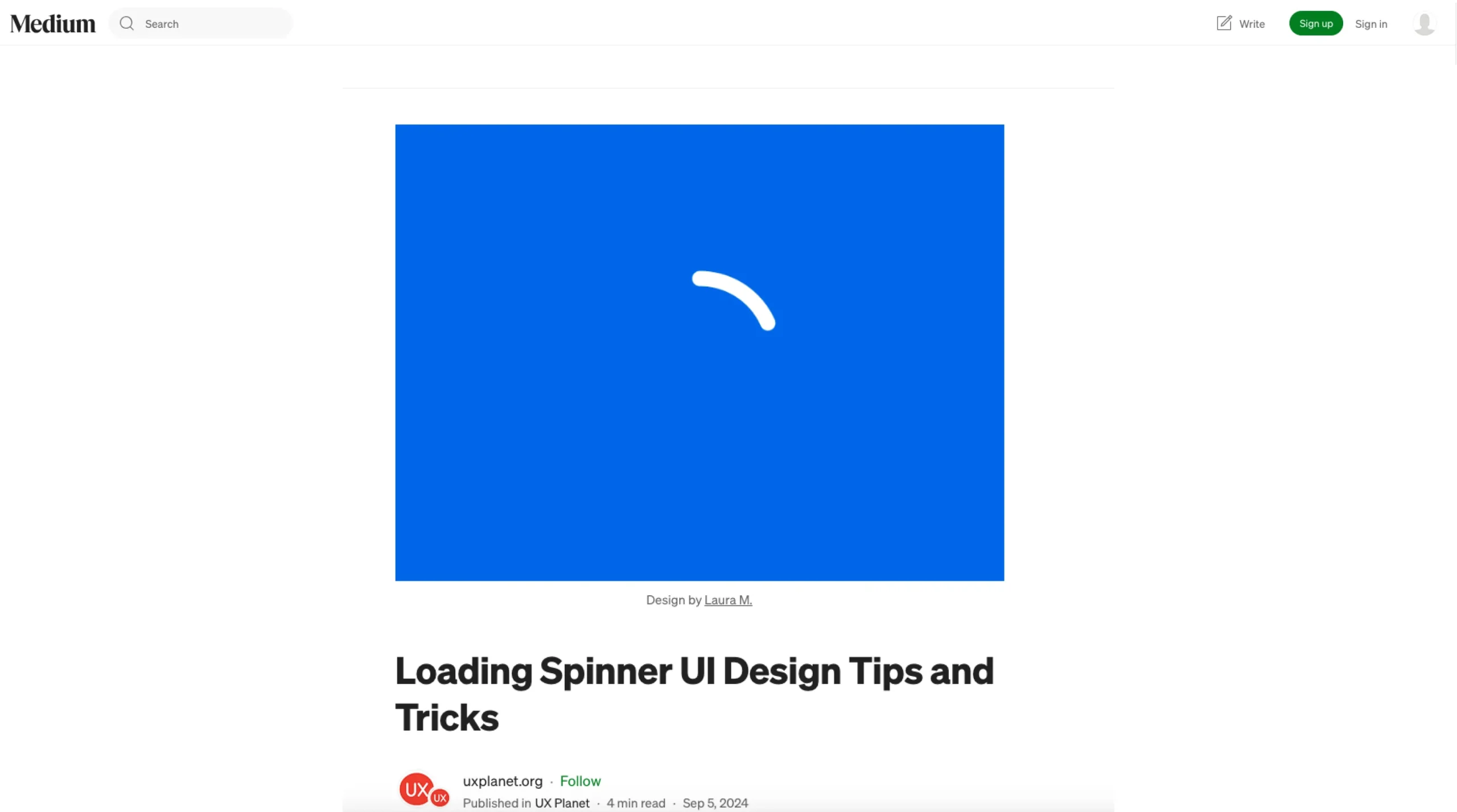Loading Spinner UI Design Tips and Tricks