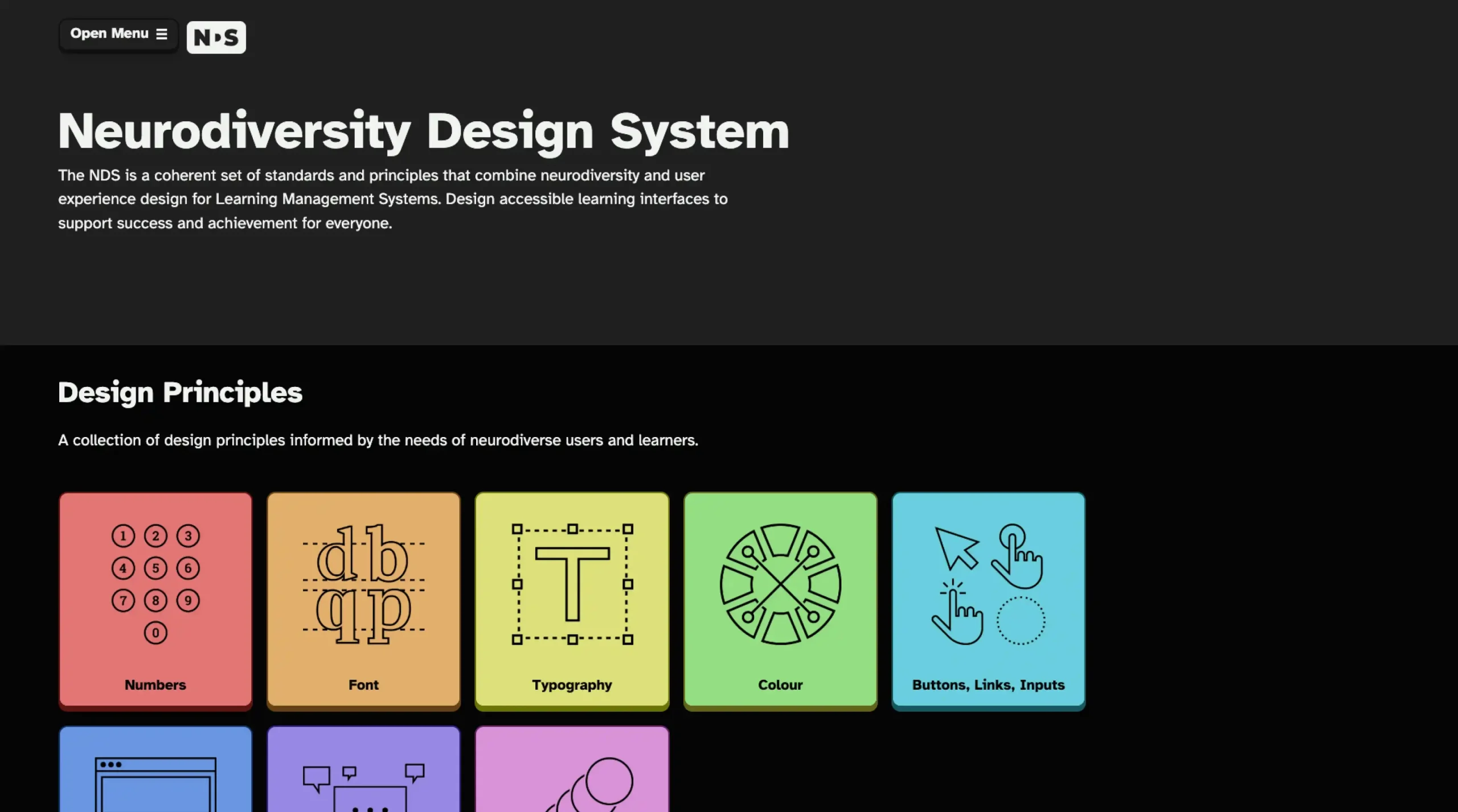 Neurodiversity Design System