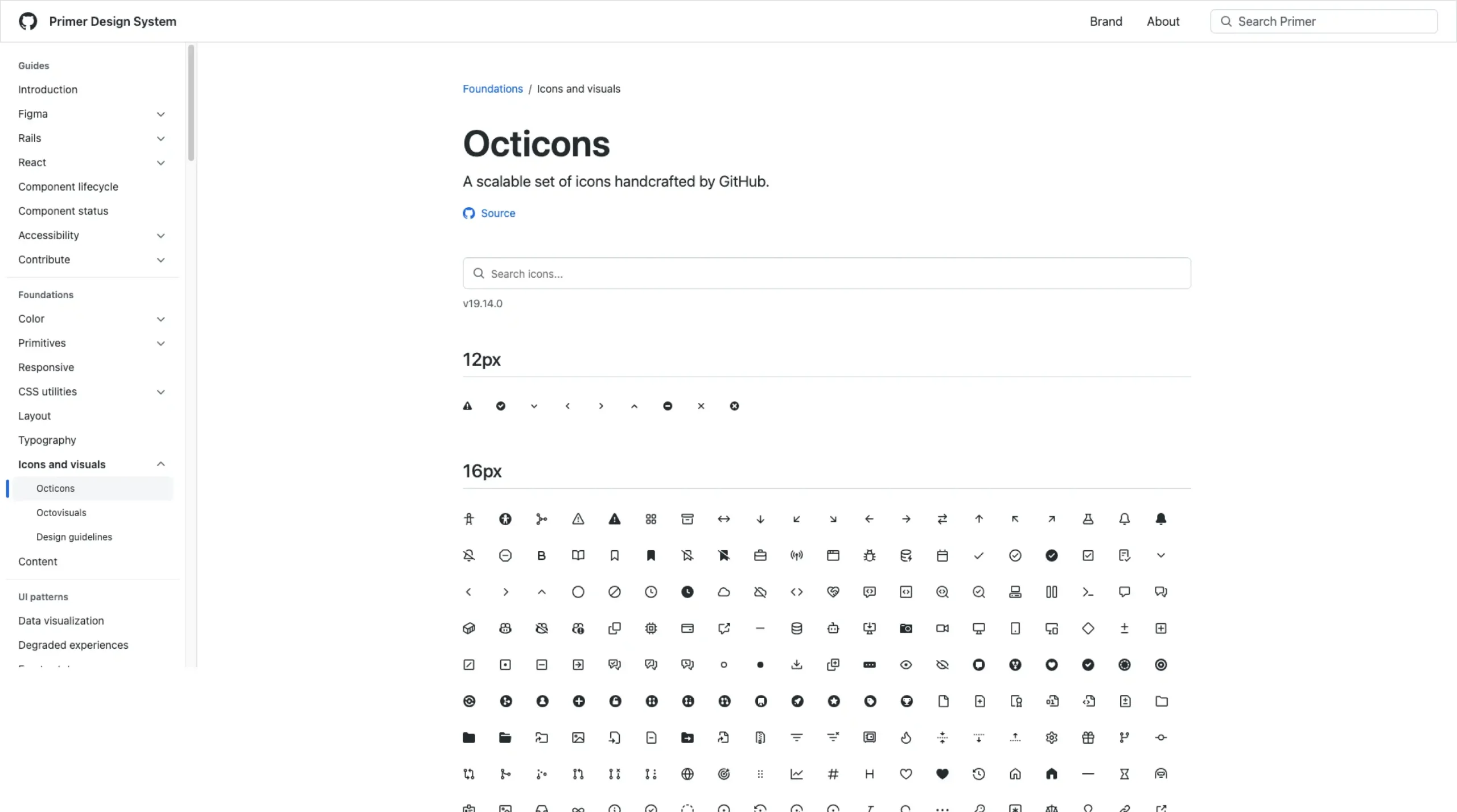 Octicons – Primer Design System