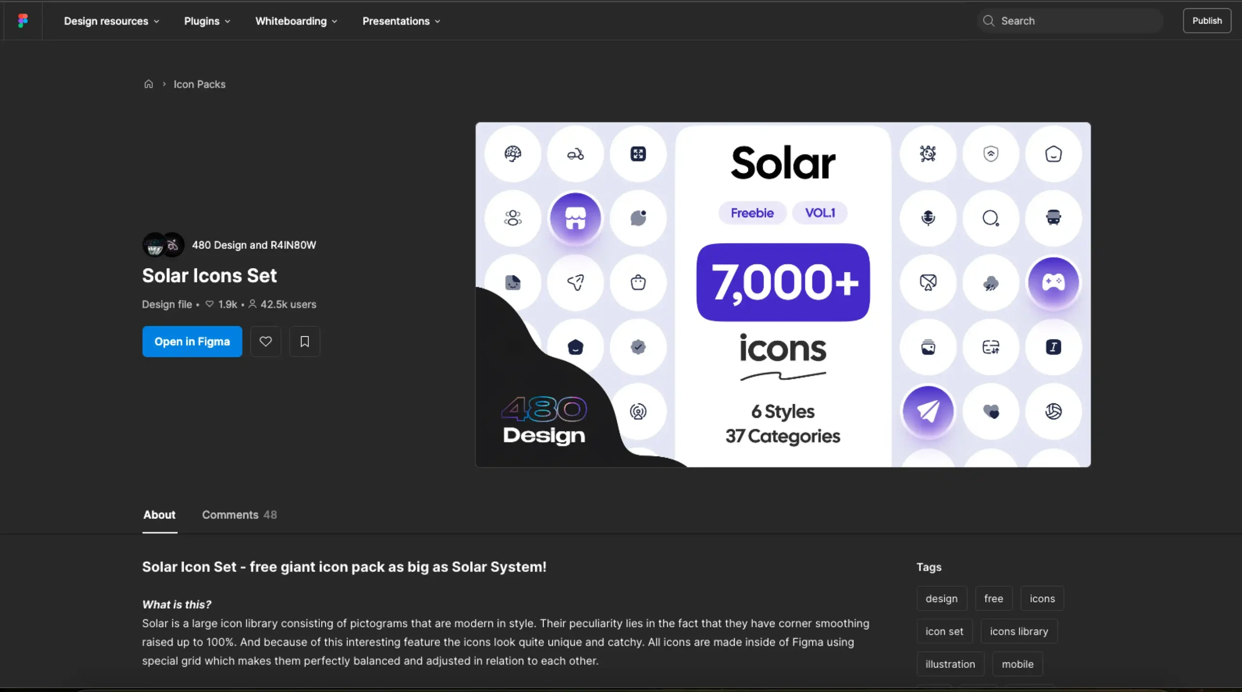 Solar Icons Set