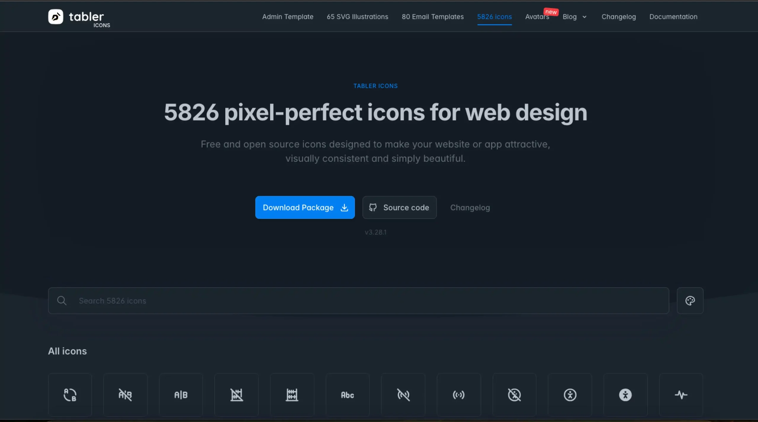 Tabler Icons – 5700+ free vector icons for web design