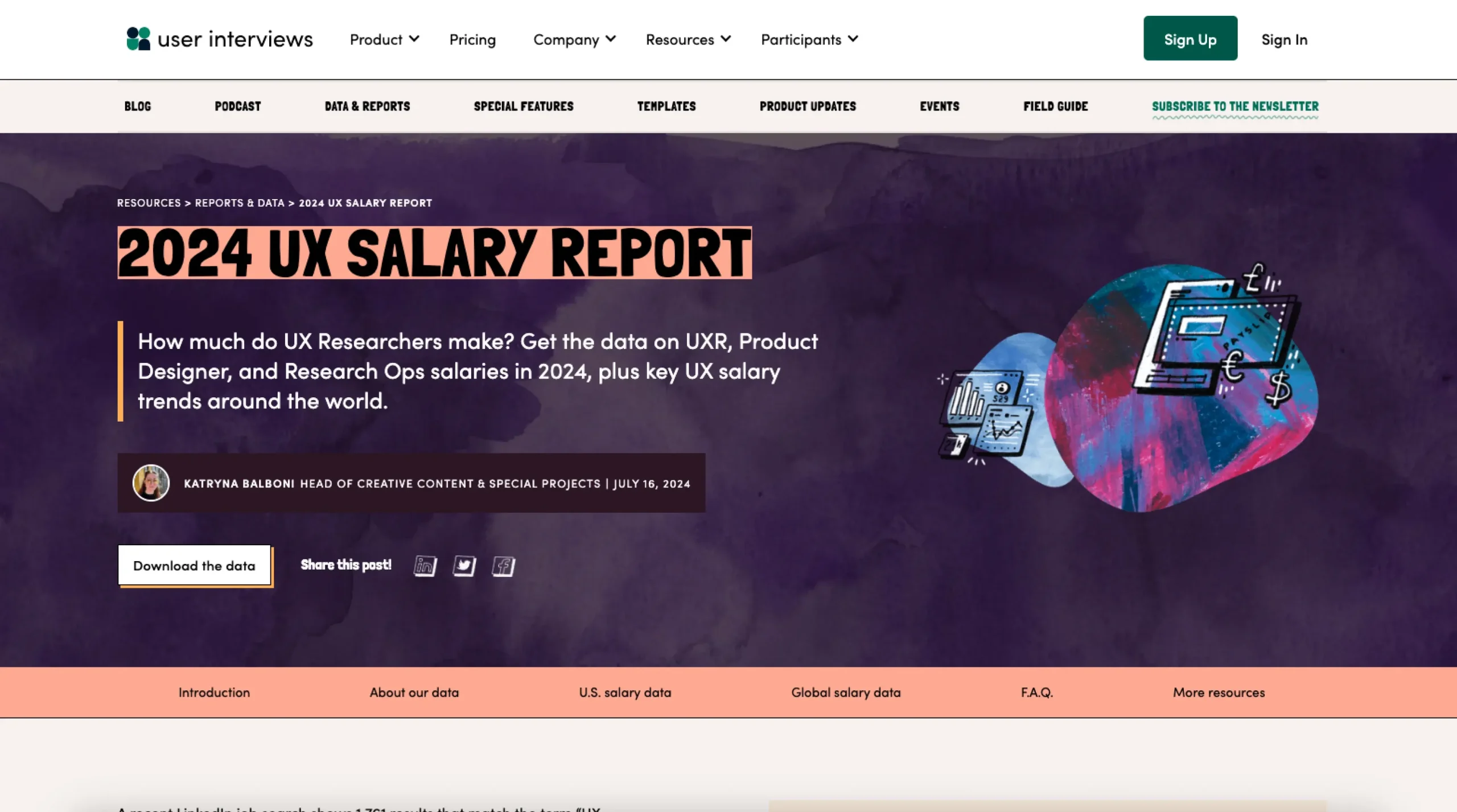 UX Researcher Salary Report 2024