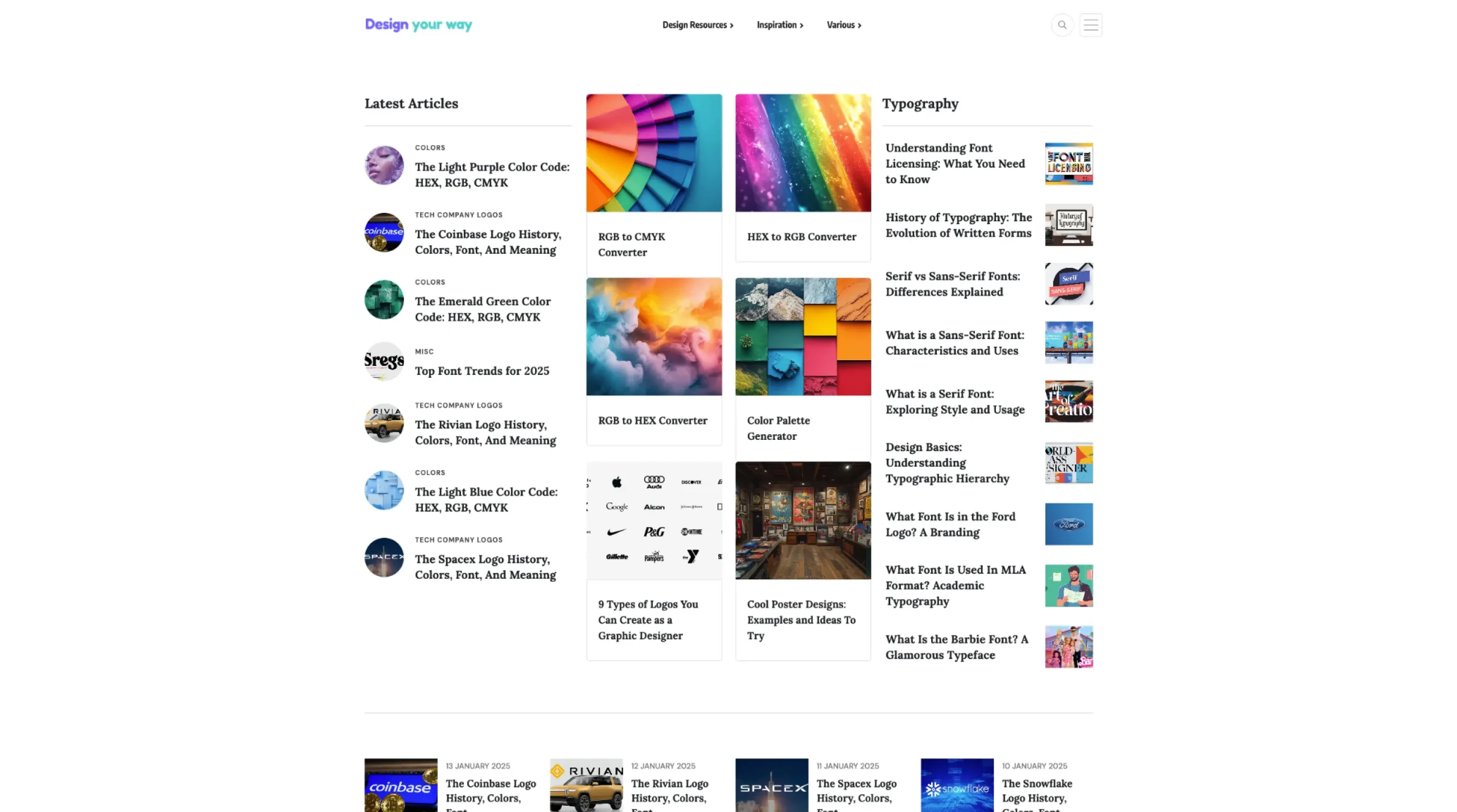 Design Your Way – Resources for Designers