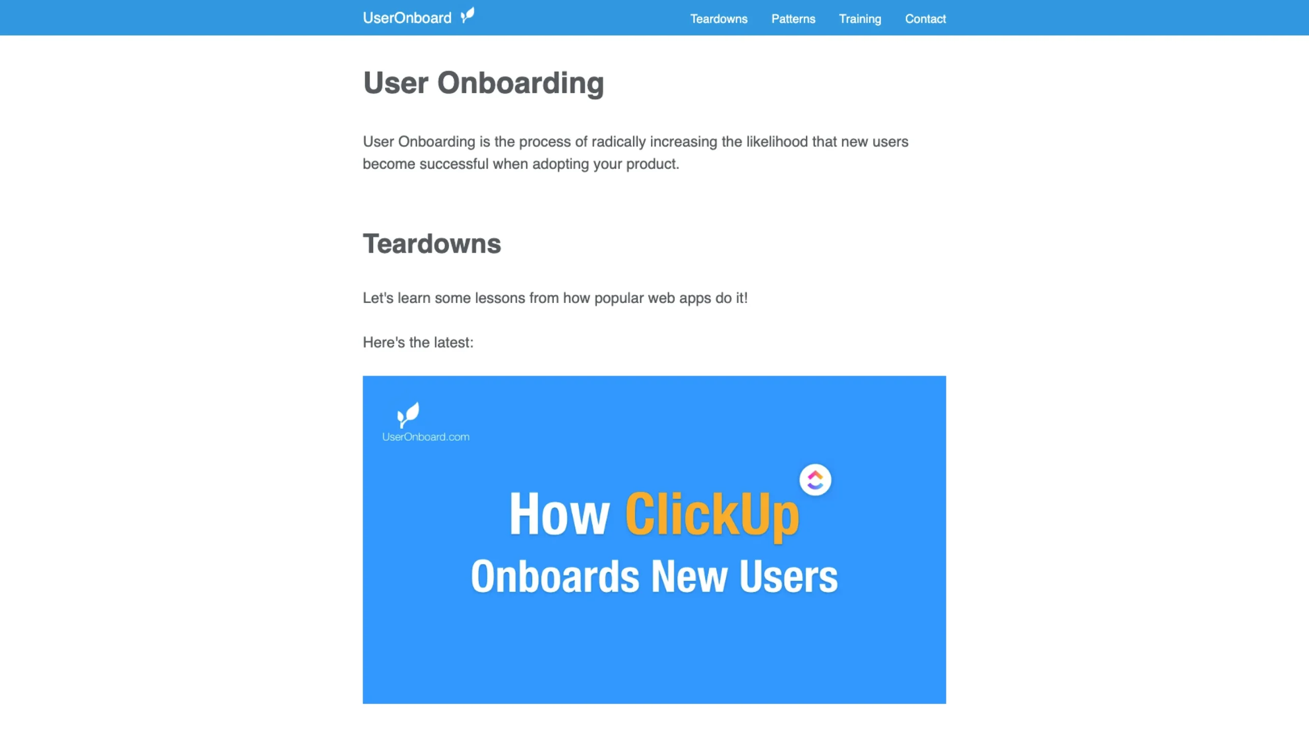 User Onboarding – A frequently updated guide of web app first-run experiences