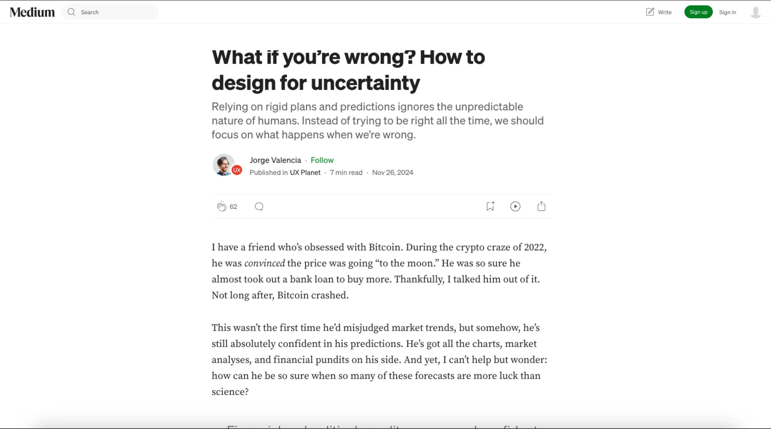 What if you’re wrong? How to design for uncertainty