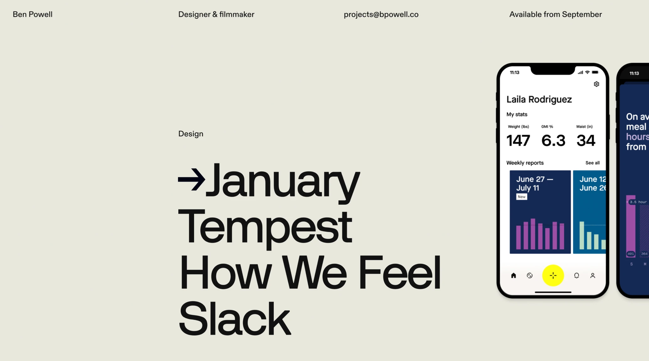 Ben Powell – Product Designer & Filmmaker