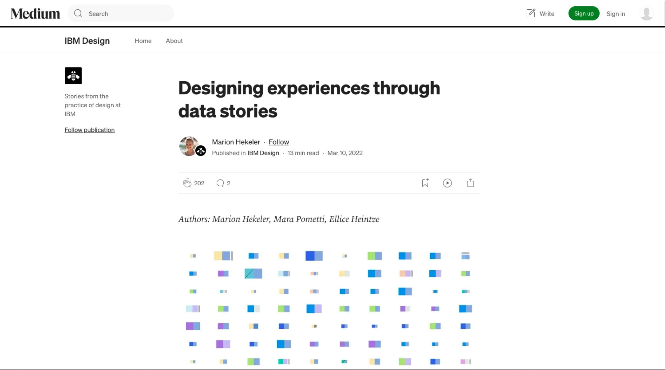 Designing experiences through data stories