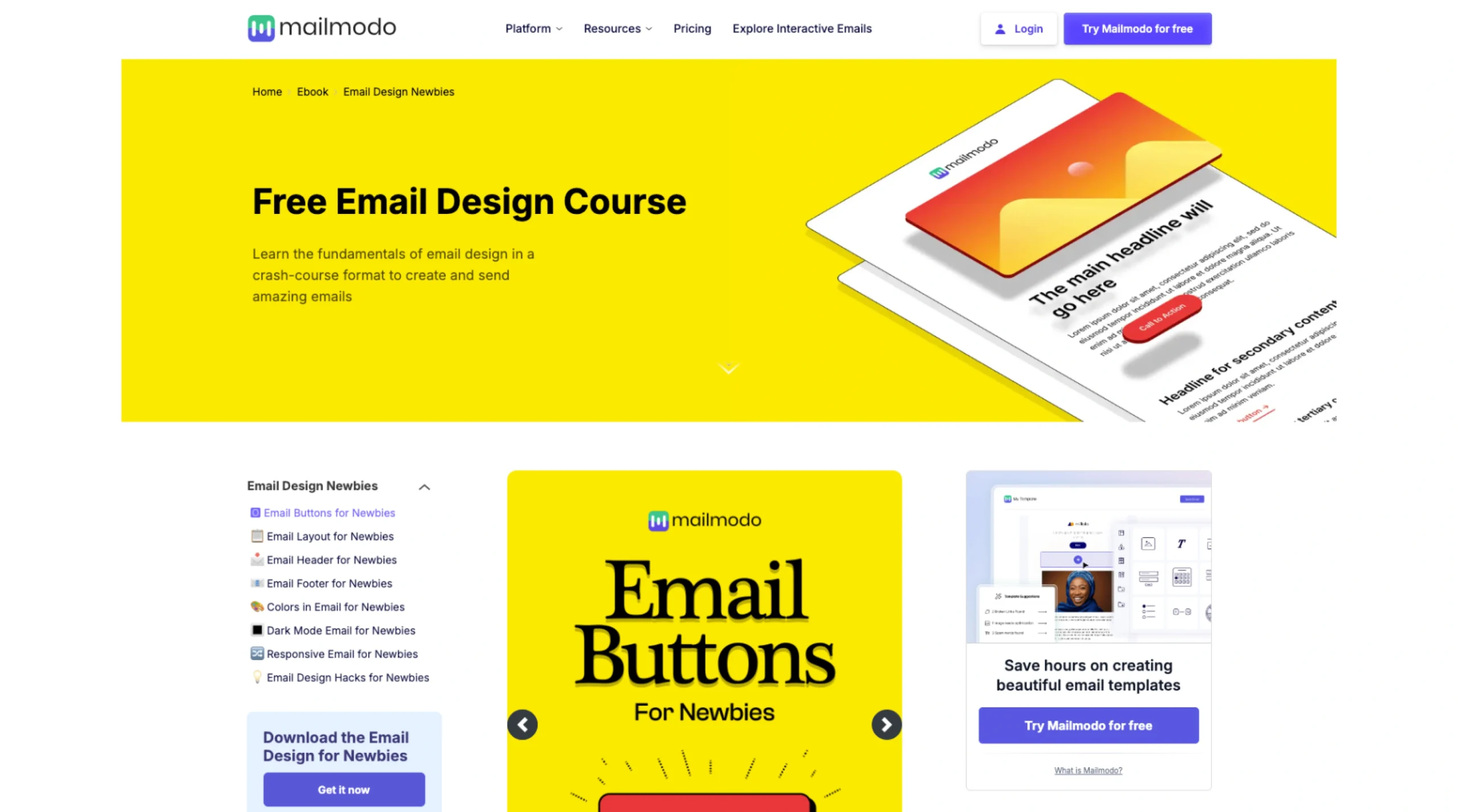 Free Email Design Course With Real Examples