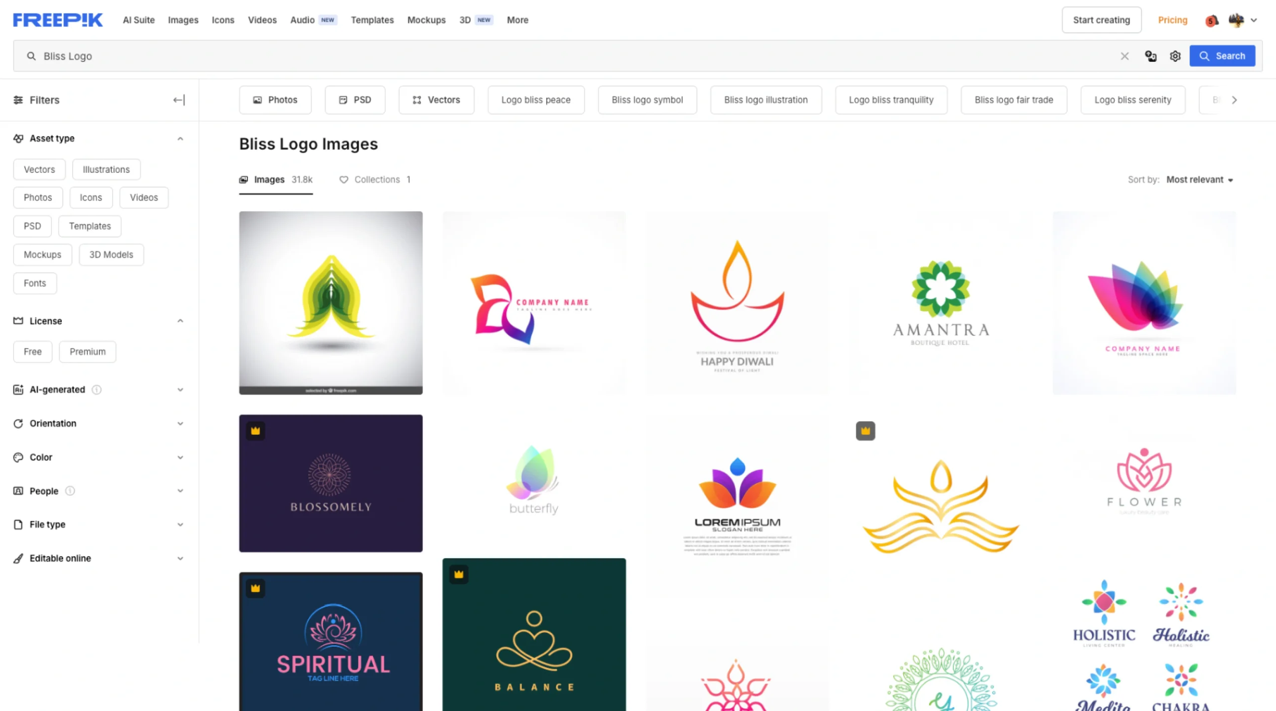 Freepik – Stock Vector Logos