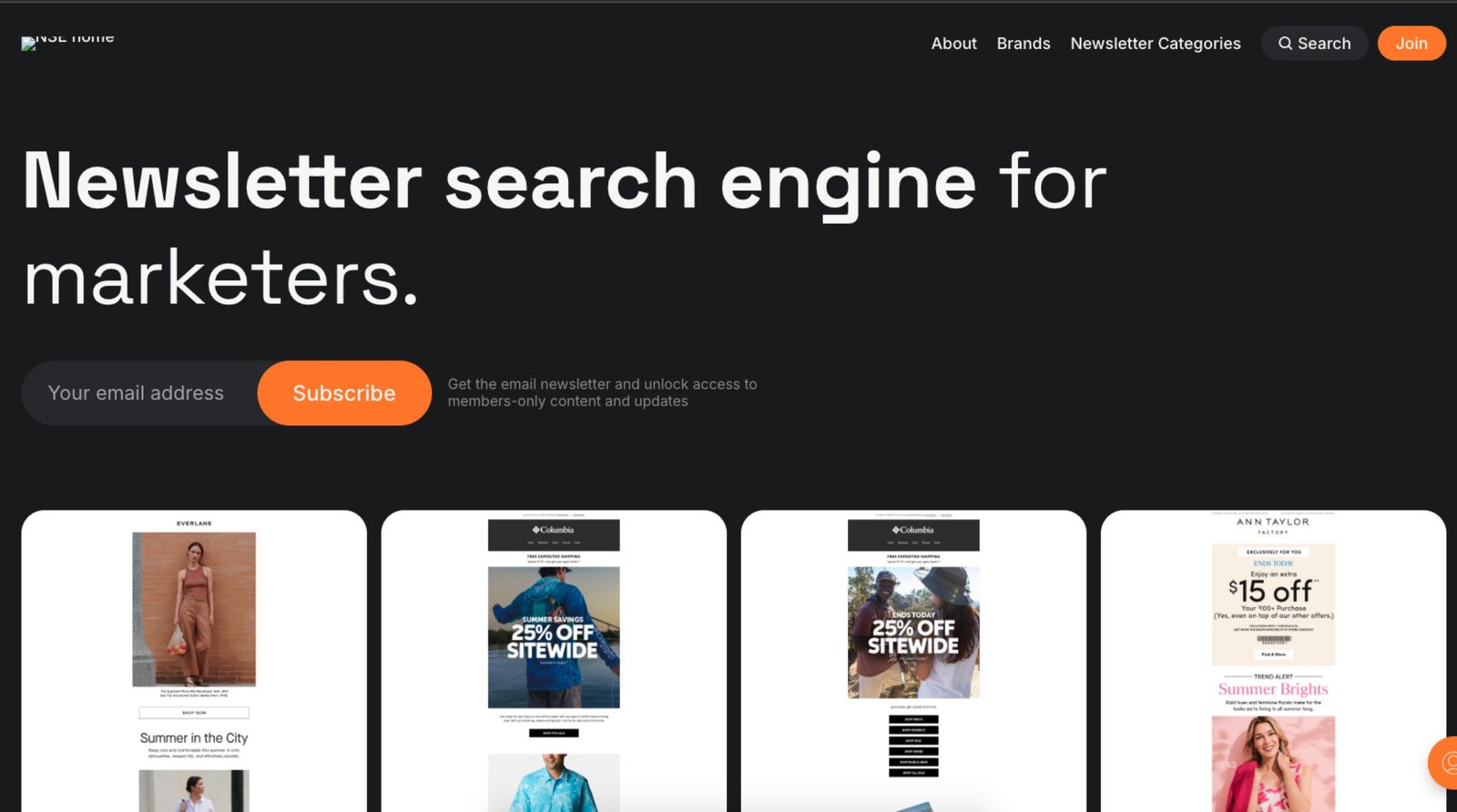 ​The Newsletter Search Engine