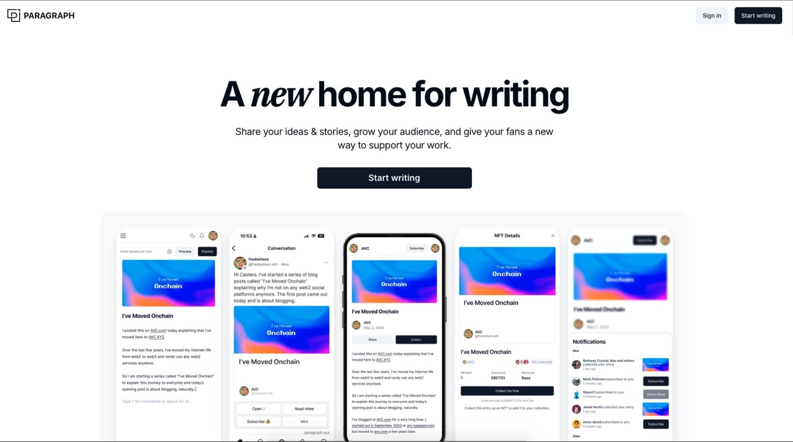 Paragraph – All-in-one publishing newsletter platform