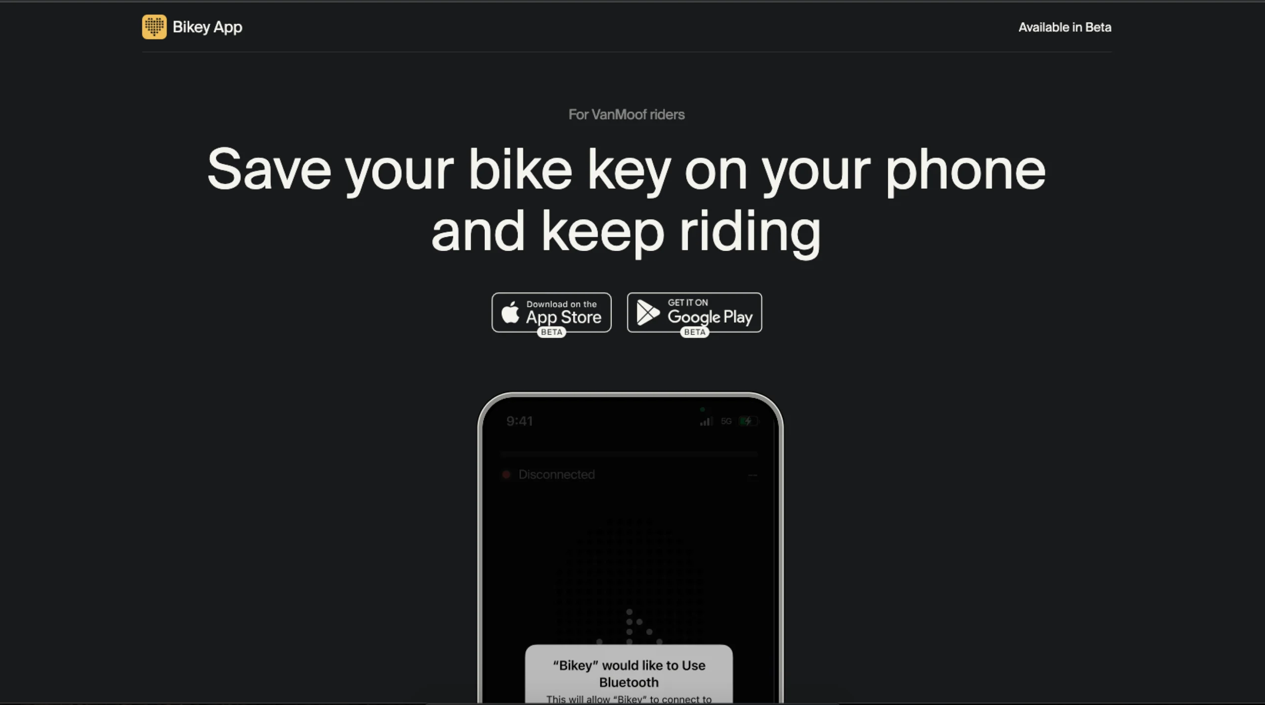 Bikey app