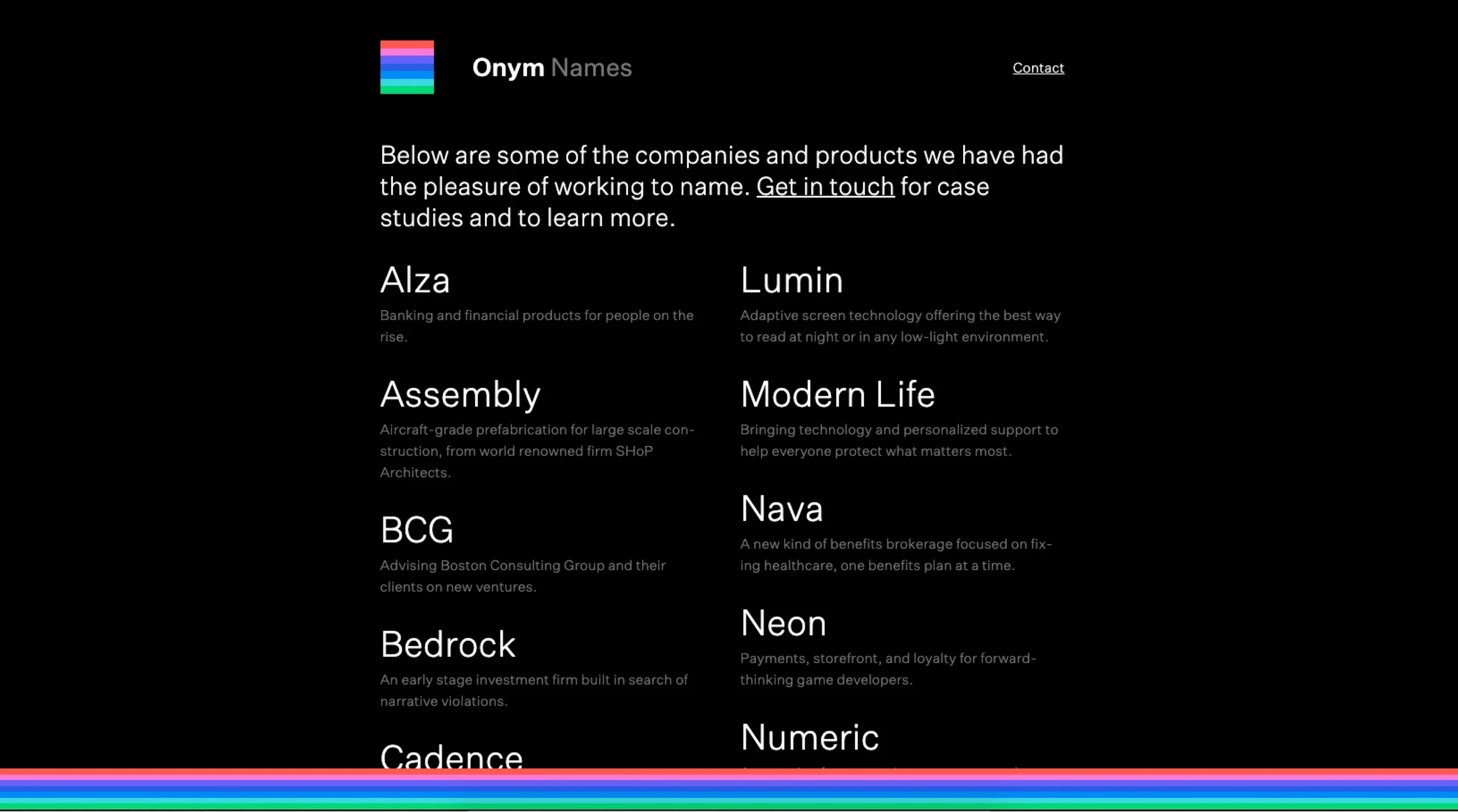 Onym – Brand Names