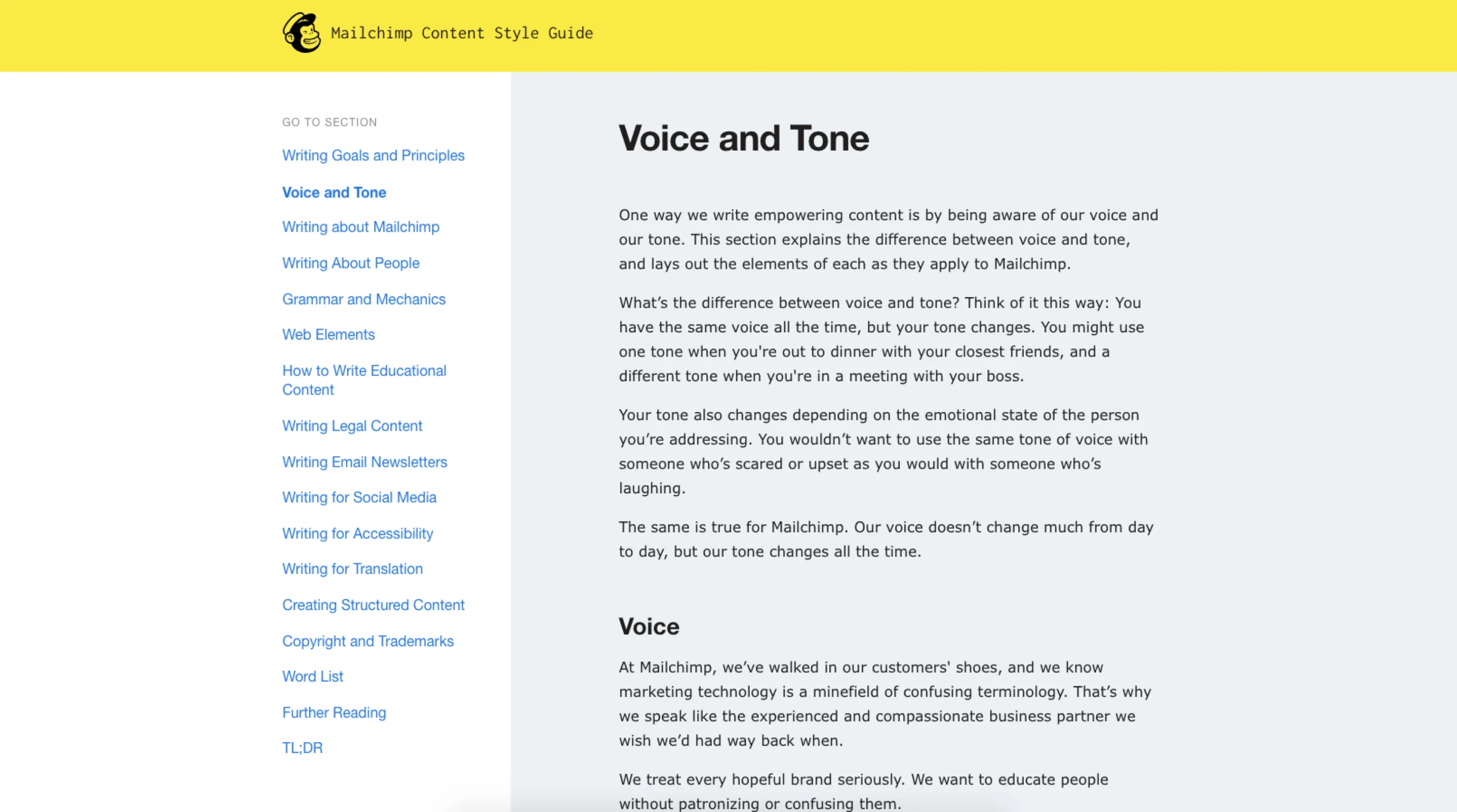 Voice and Tone Guide