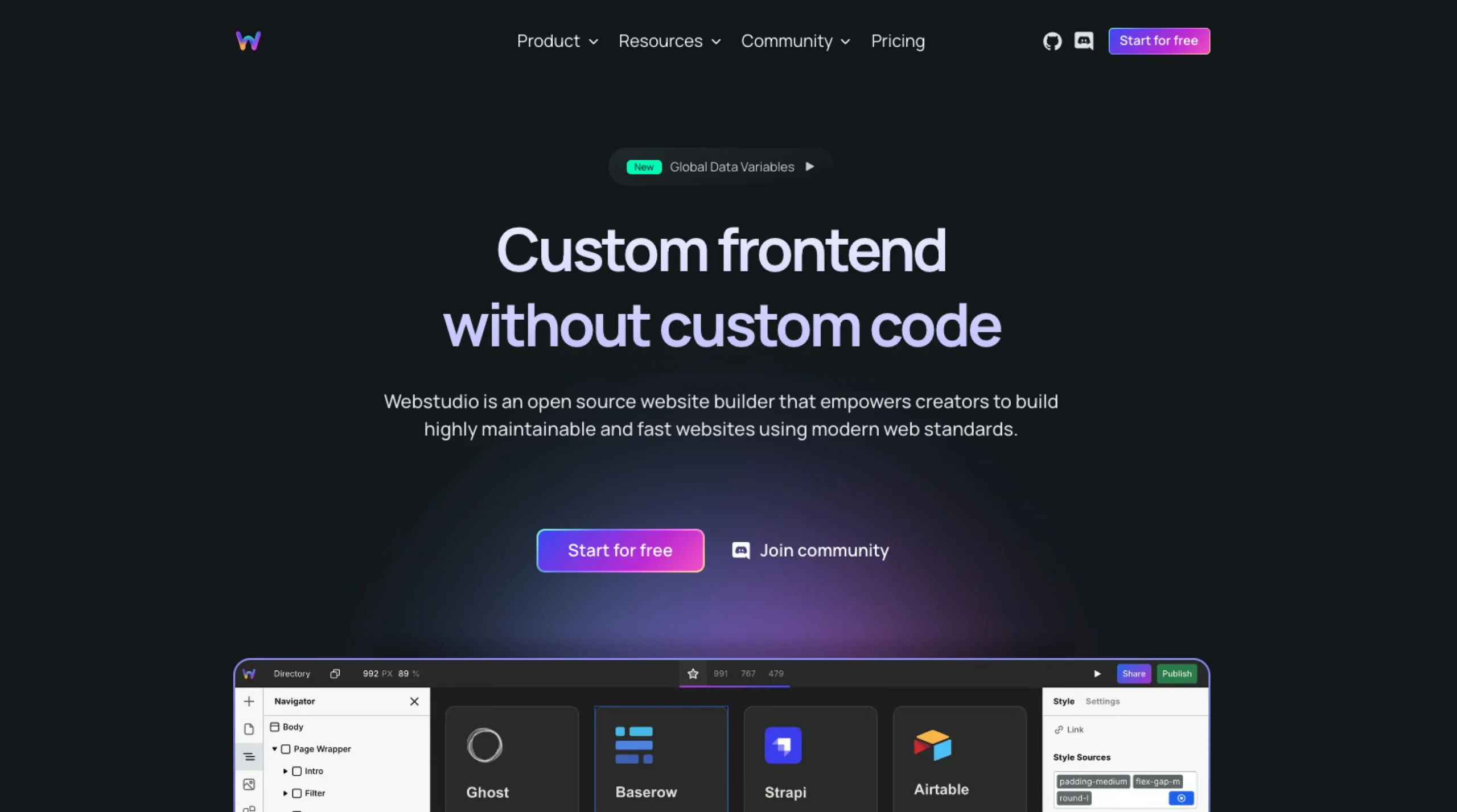 Web studio