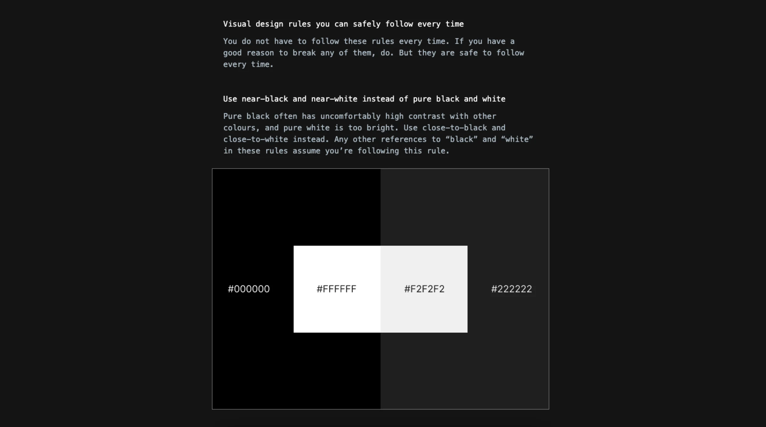 Anthony Hobday – Visual Design Rules