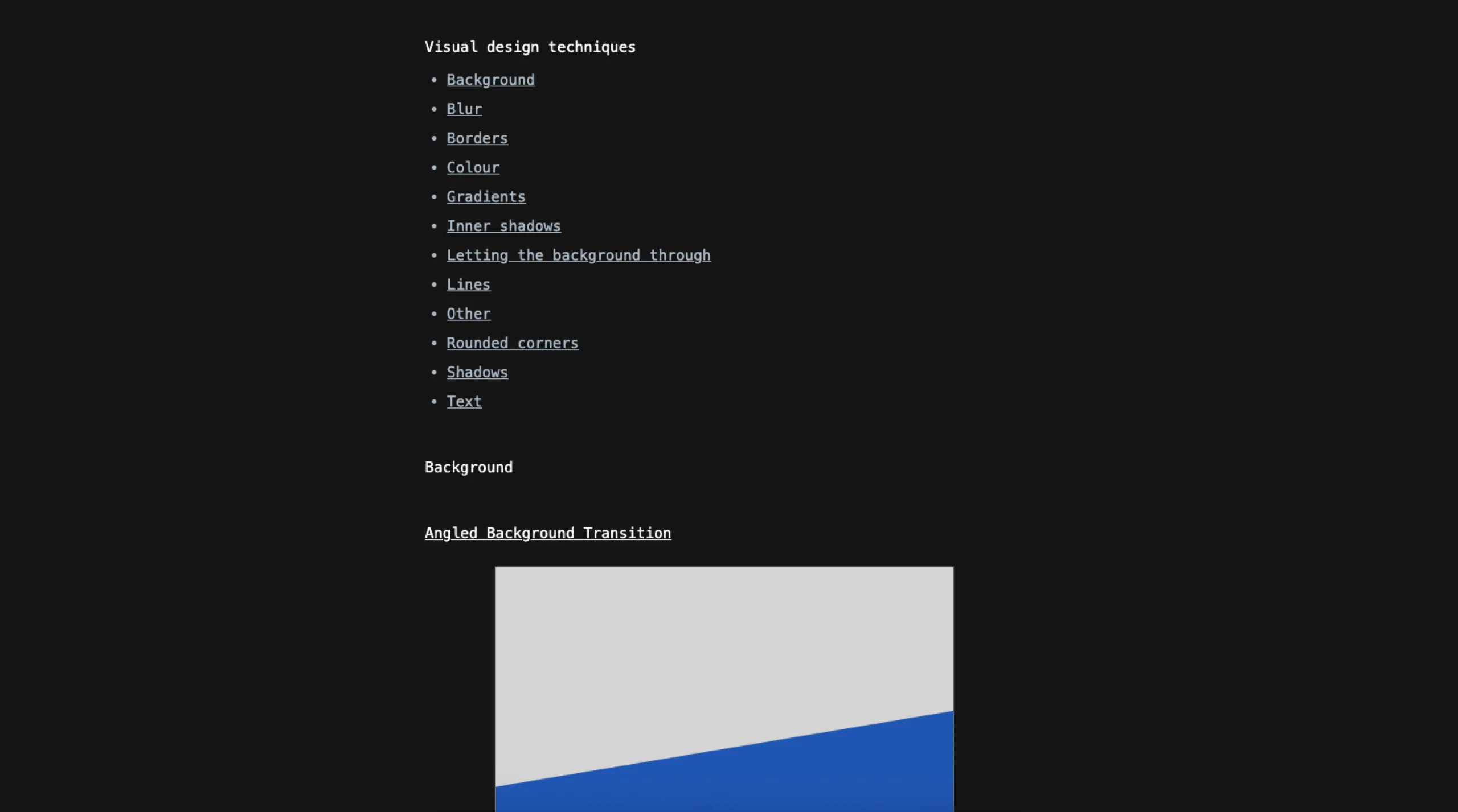 Anthony Hobday – Visual Design Techniques