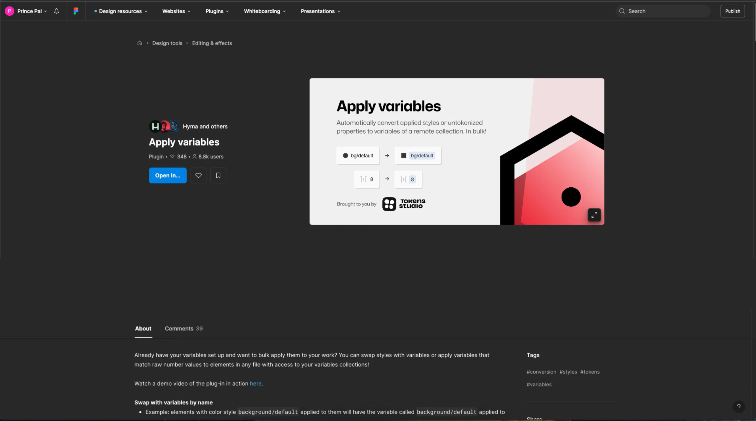 Apply Variables