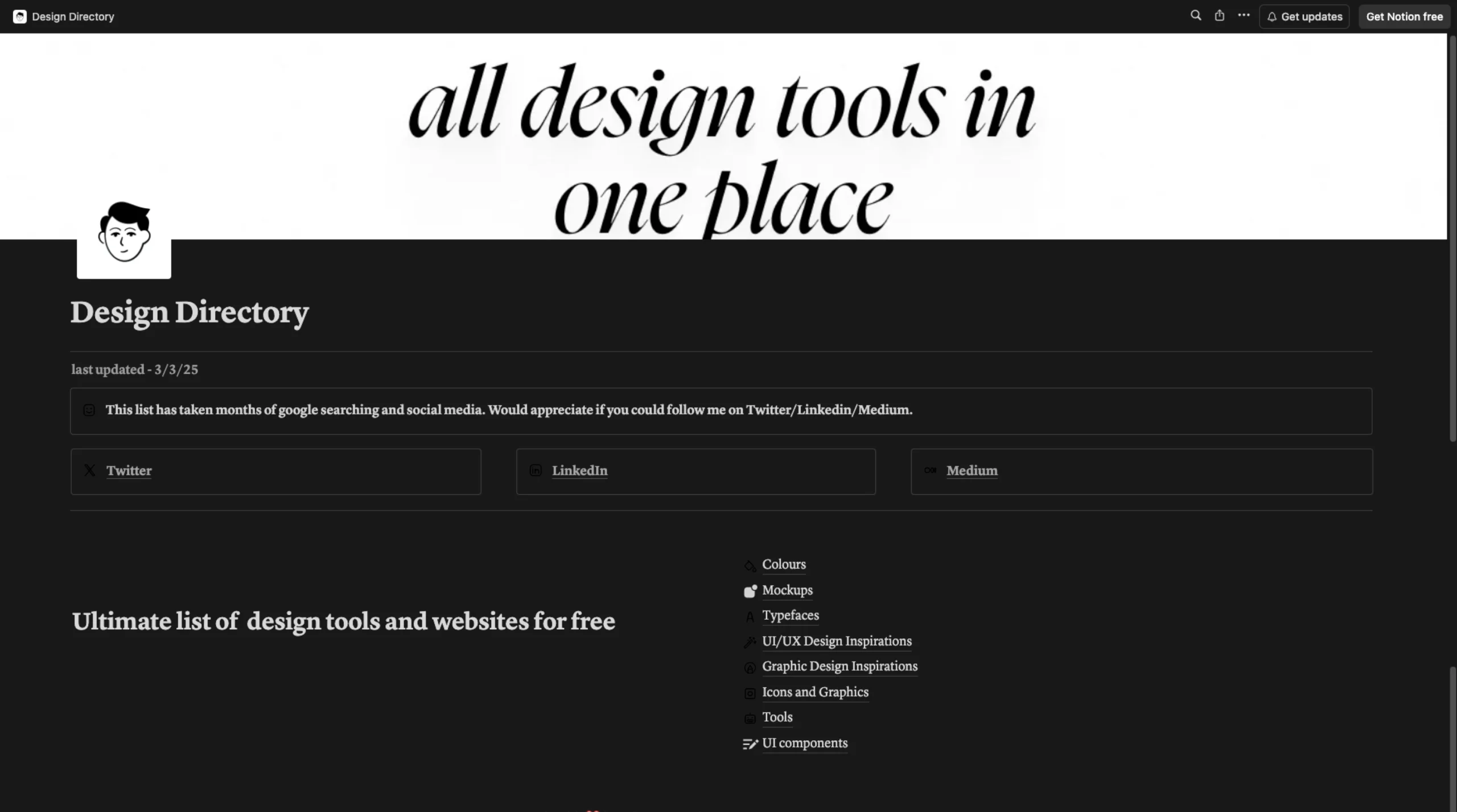Design Directory by Atharv Remeshan