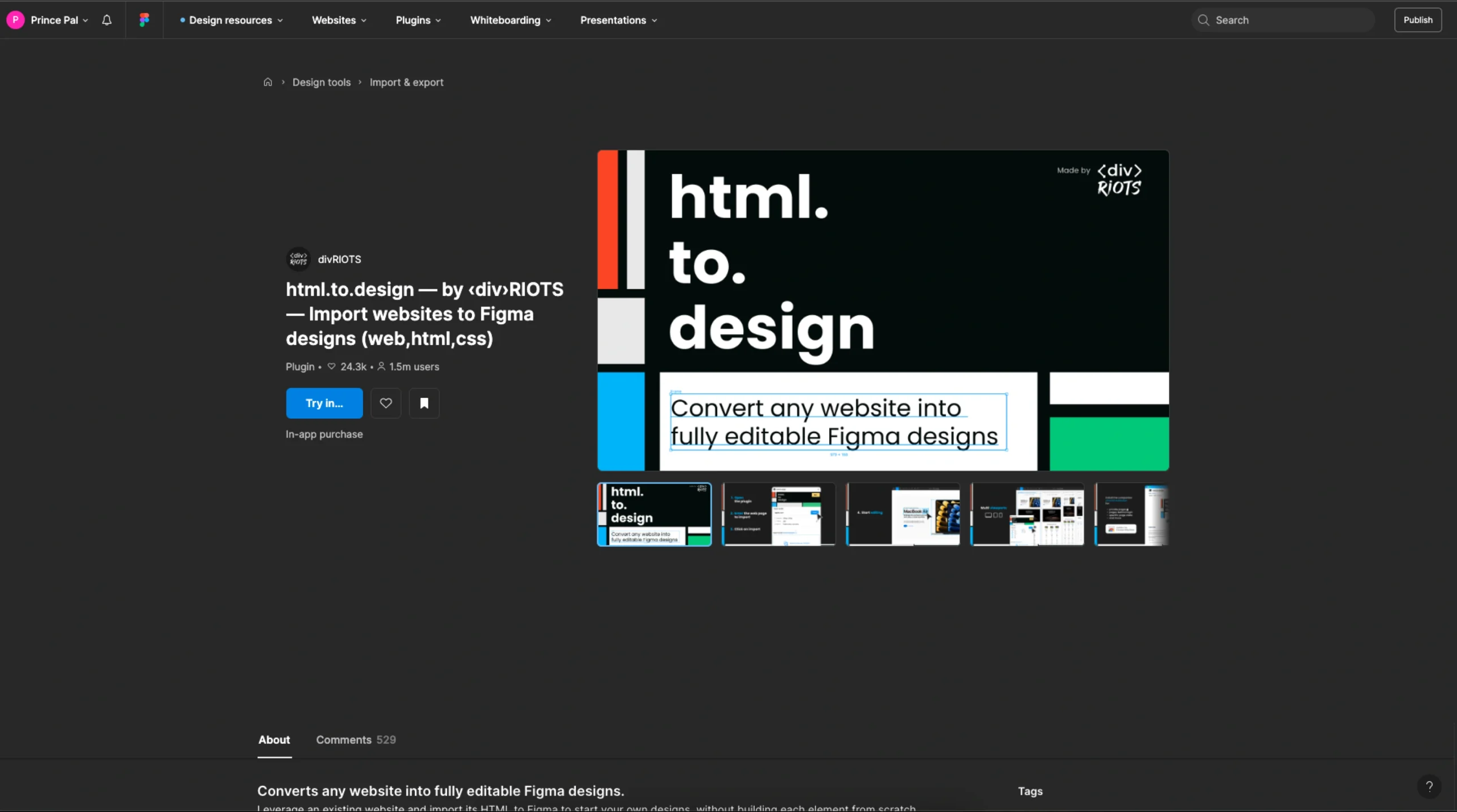 HTML to Design