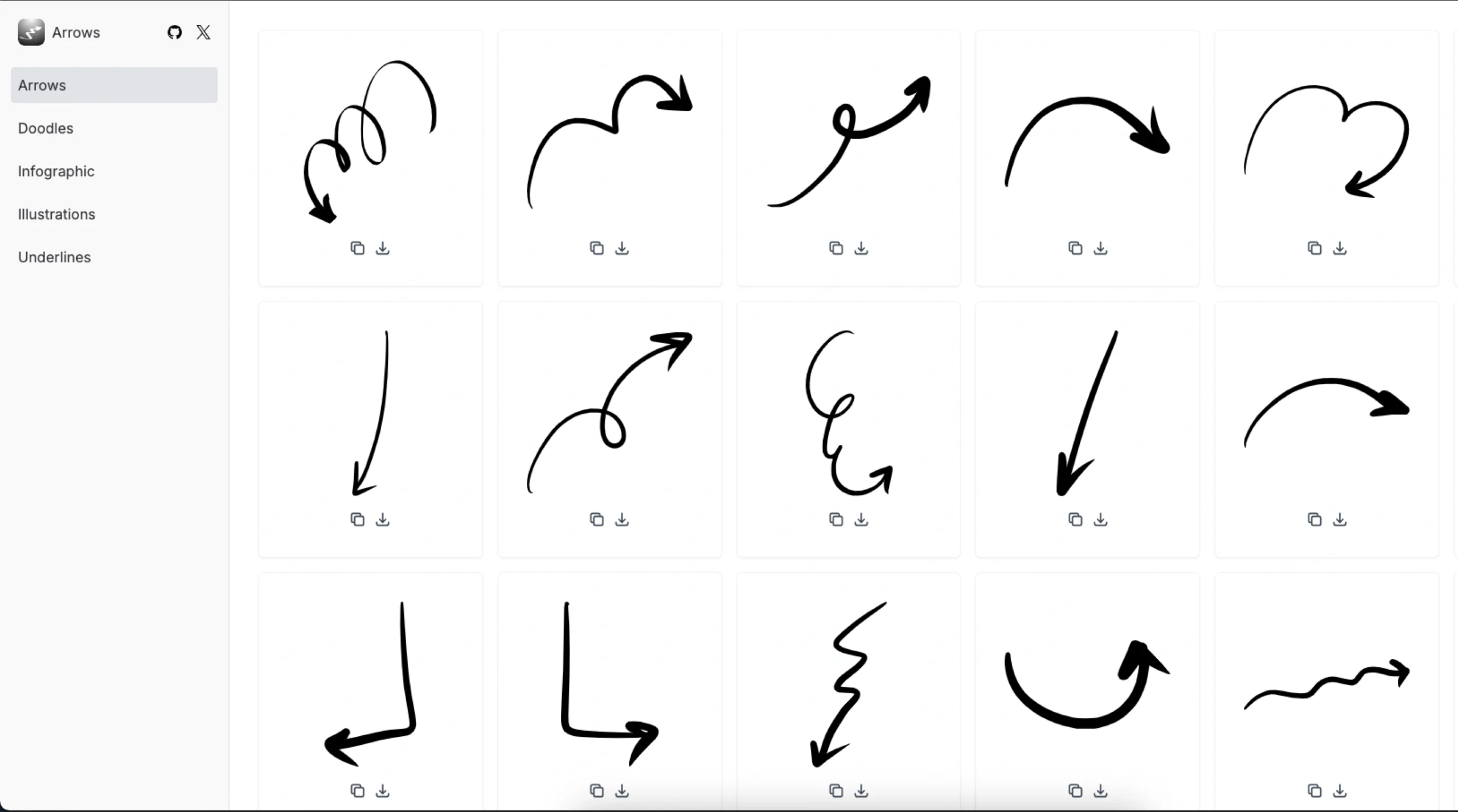 Handy Arrows