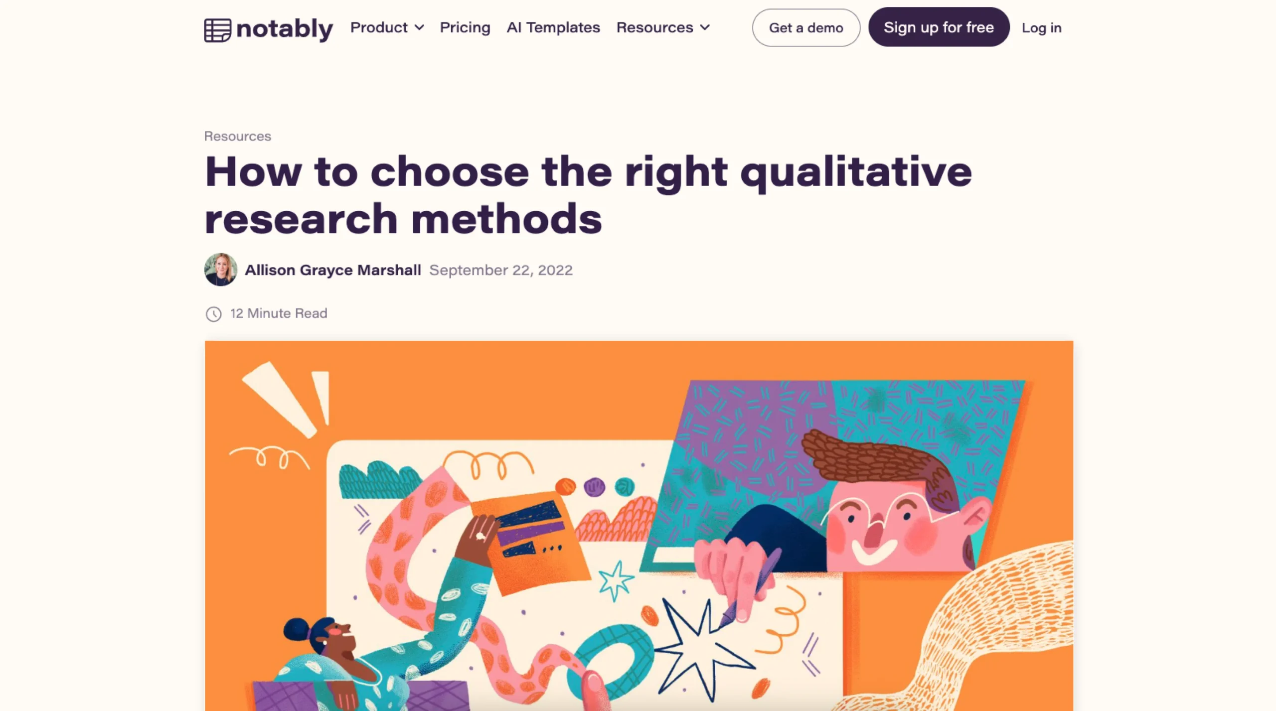 Notably Blog – How to Choose the Right Qualitative Research Methods