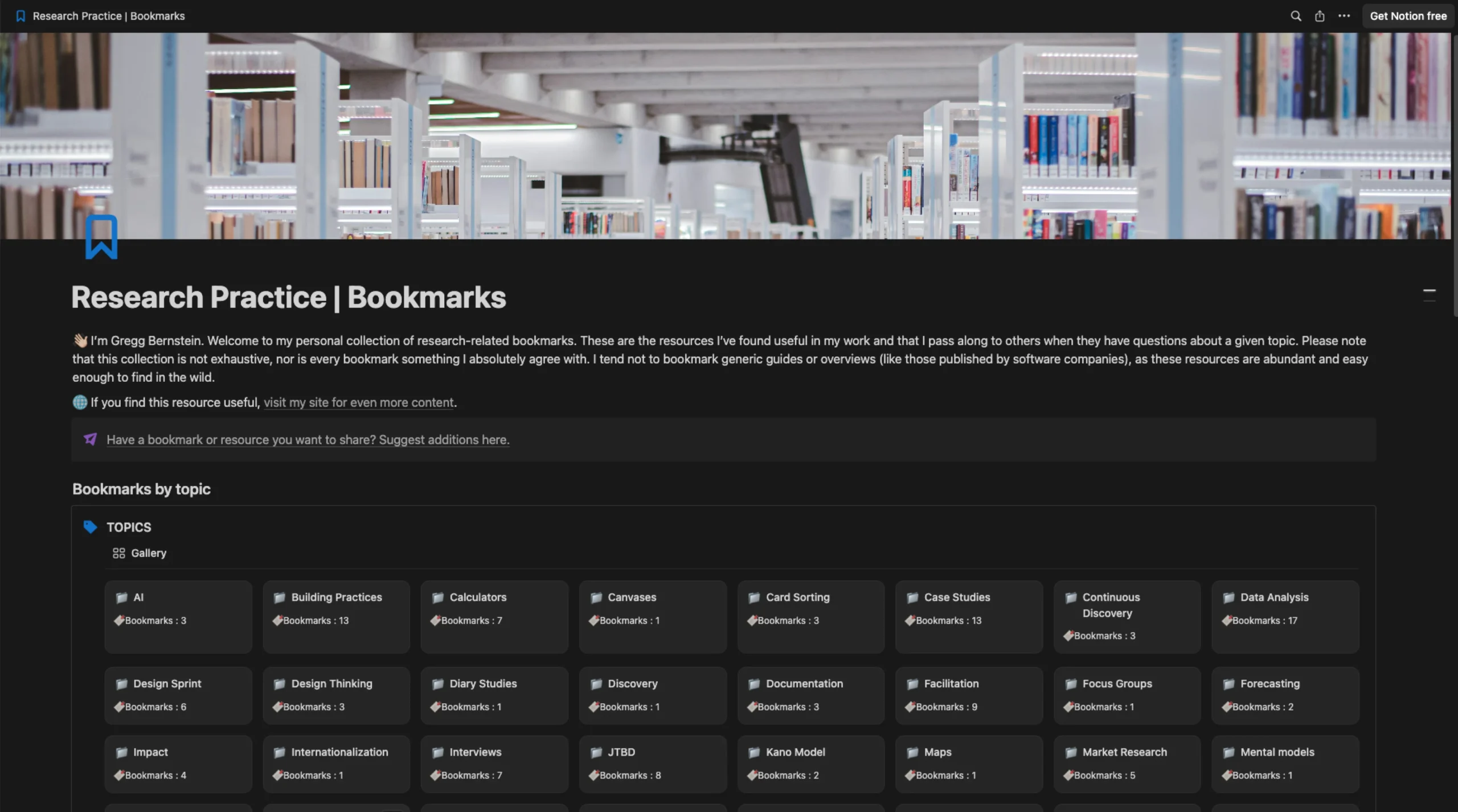 Research Practice Bookmarks by Gregg Bernstein