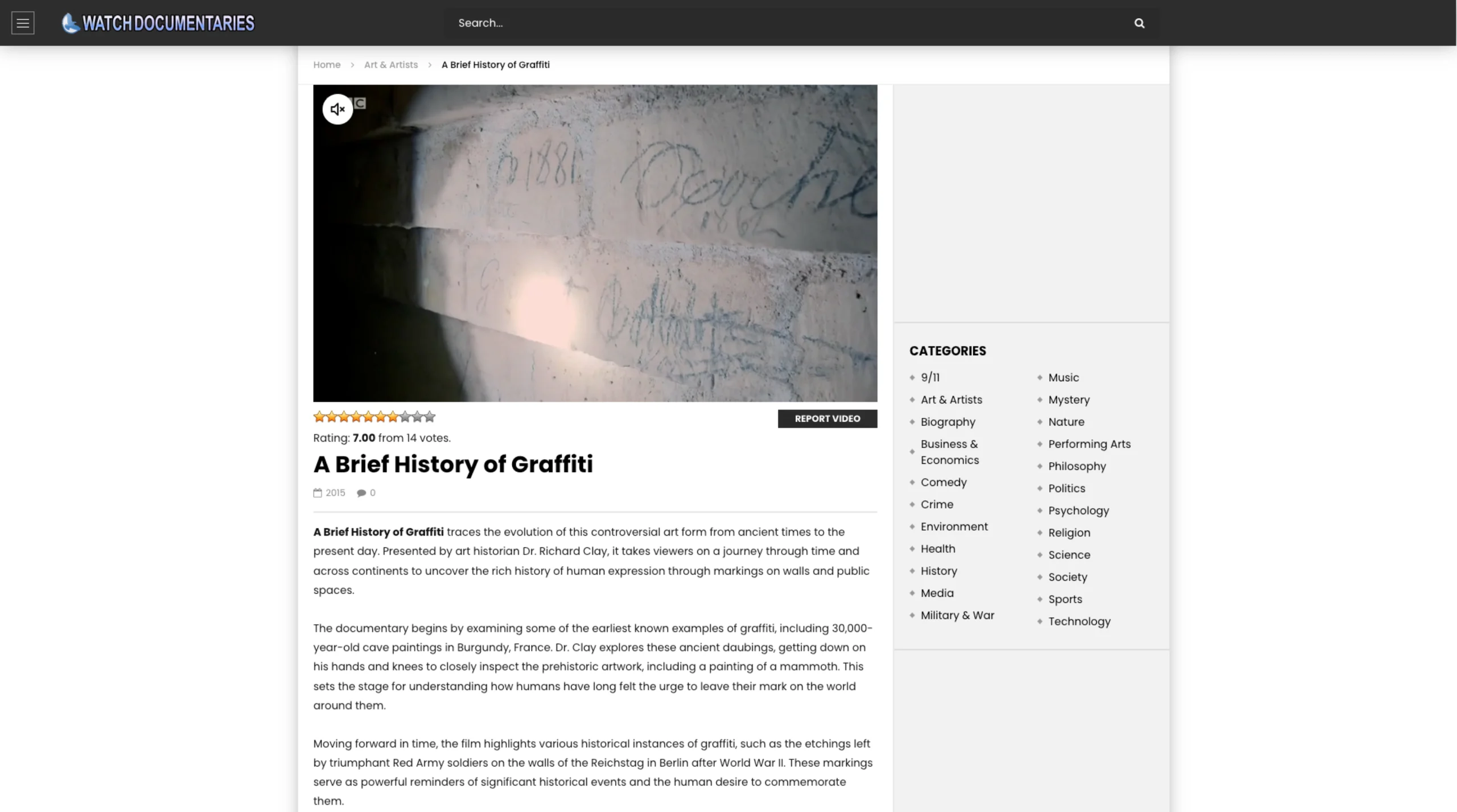 A Brief History of Graffiti