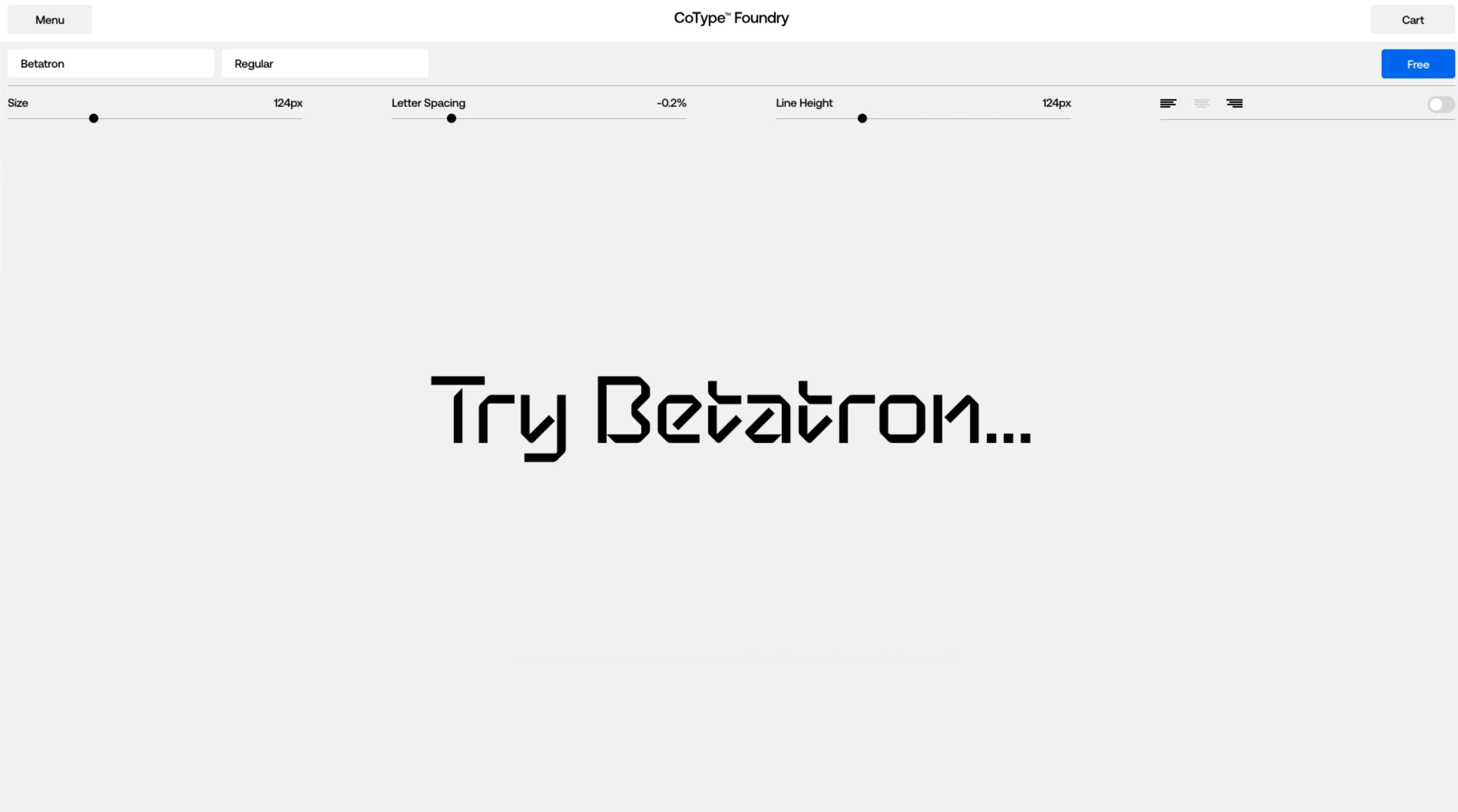 Betatron – Sci-fi Free Font