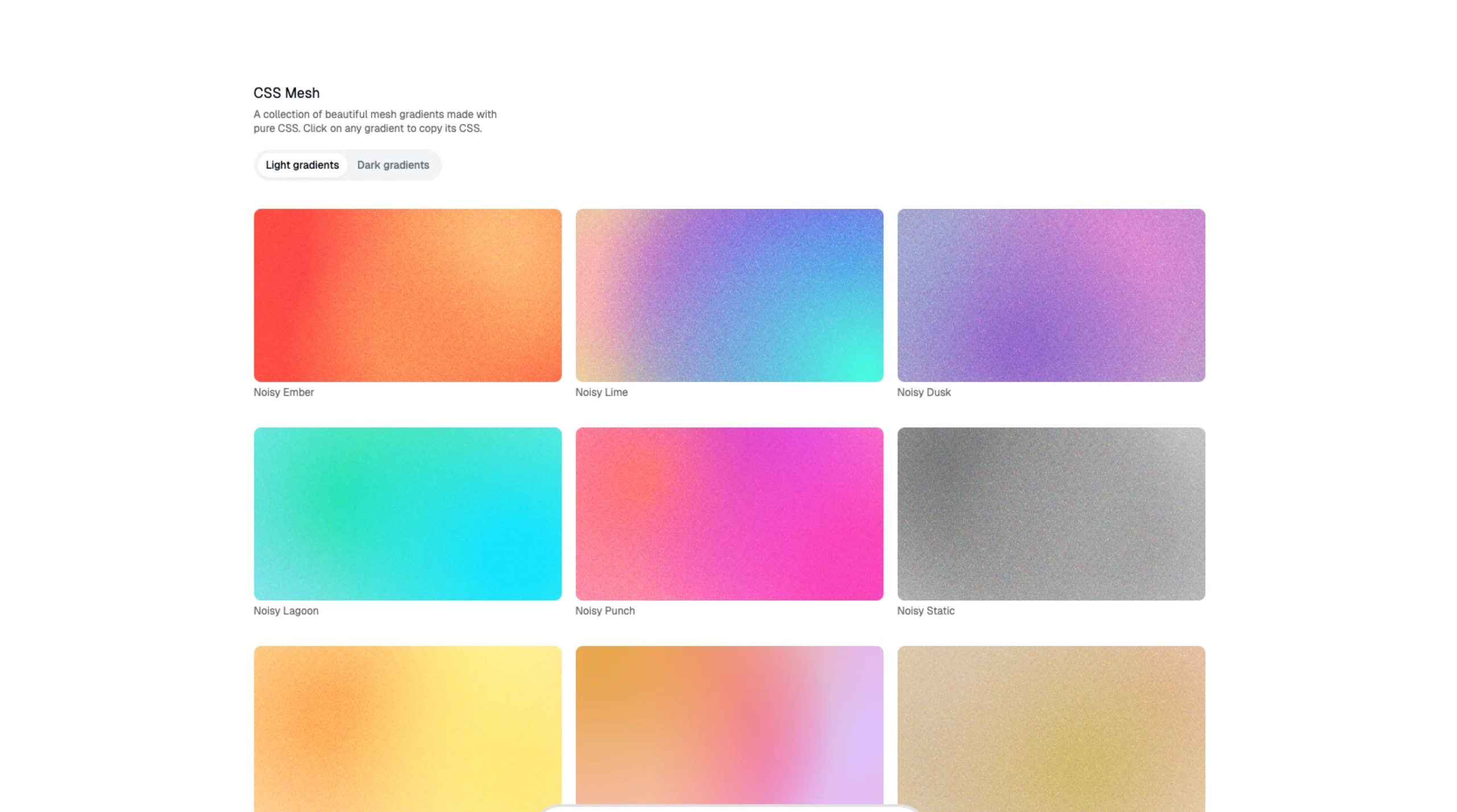 CSS Mesh