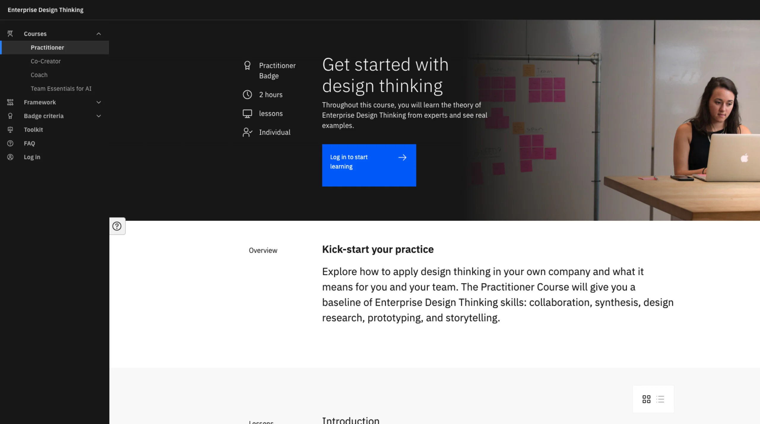 IBM Enterprise Design Thinking – Practitioner Course
