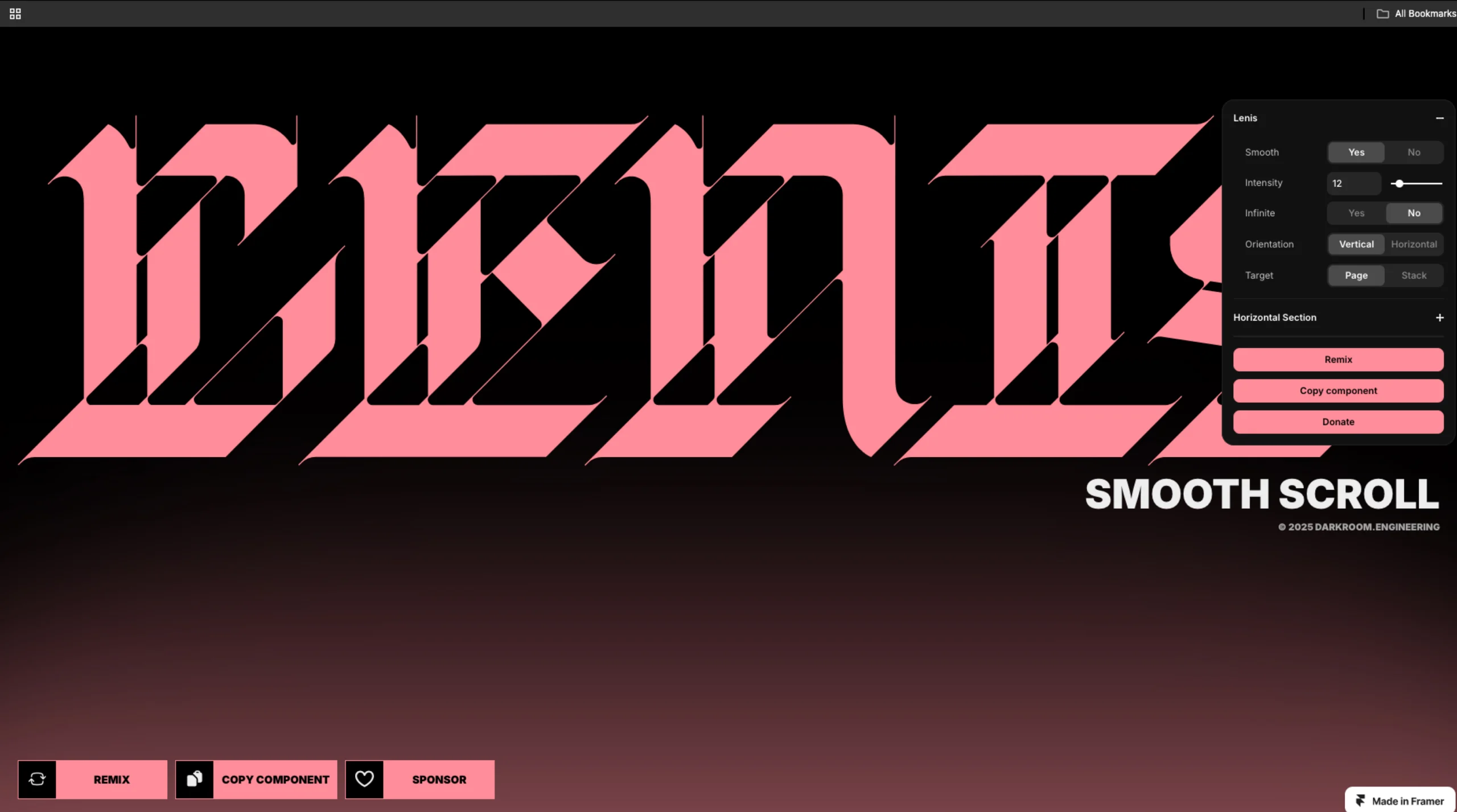 Lenis for Framer – Smooth Scroll
