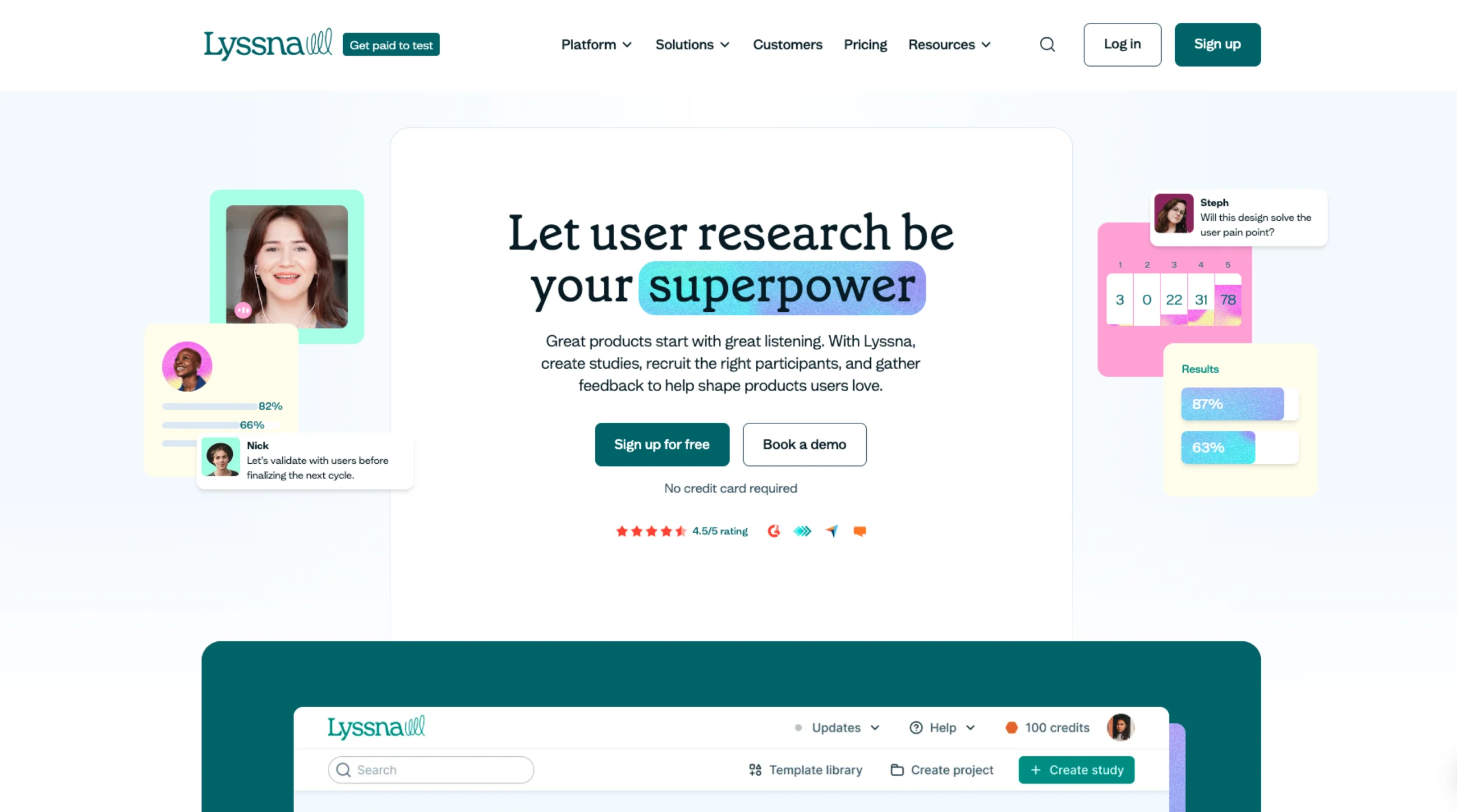 Lyssna – User Research & Usability Testing Tool