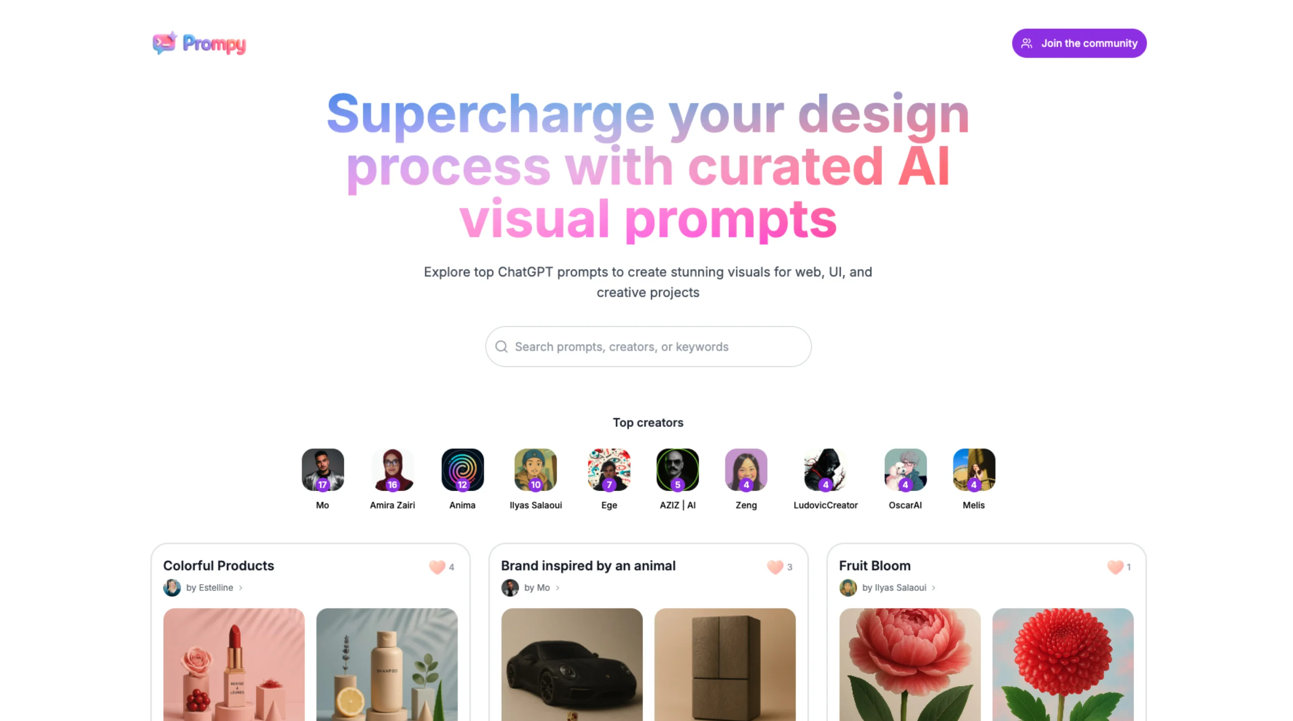 Prompy – Visual Prompts Gallery
