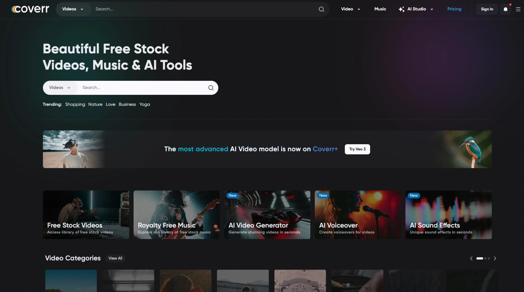 Coverr – Free Stock Video Platform