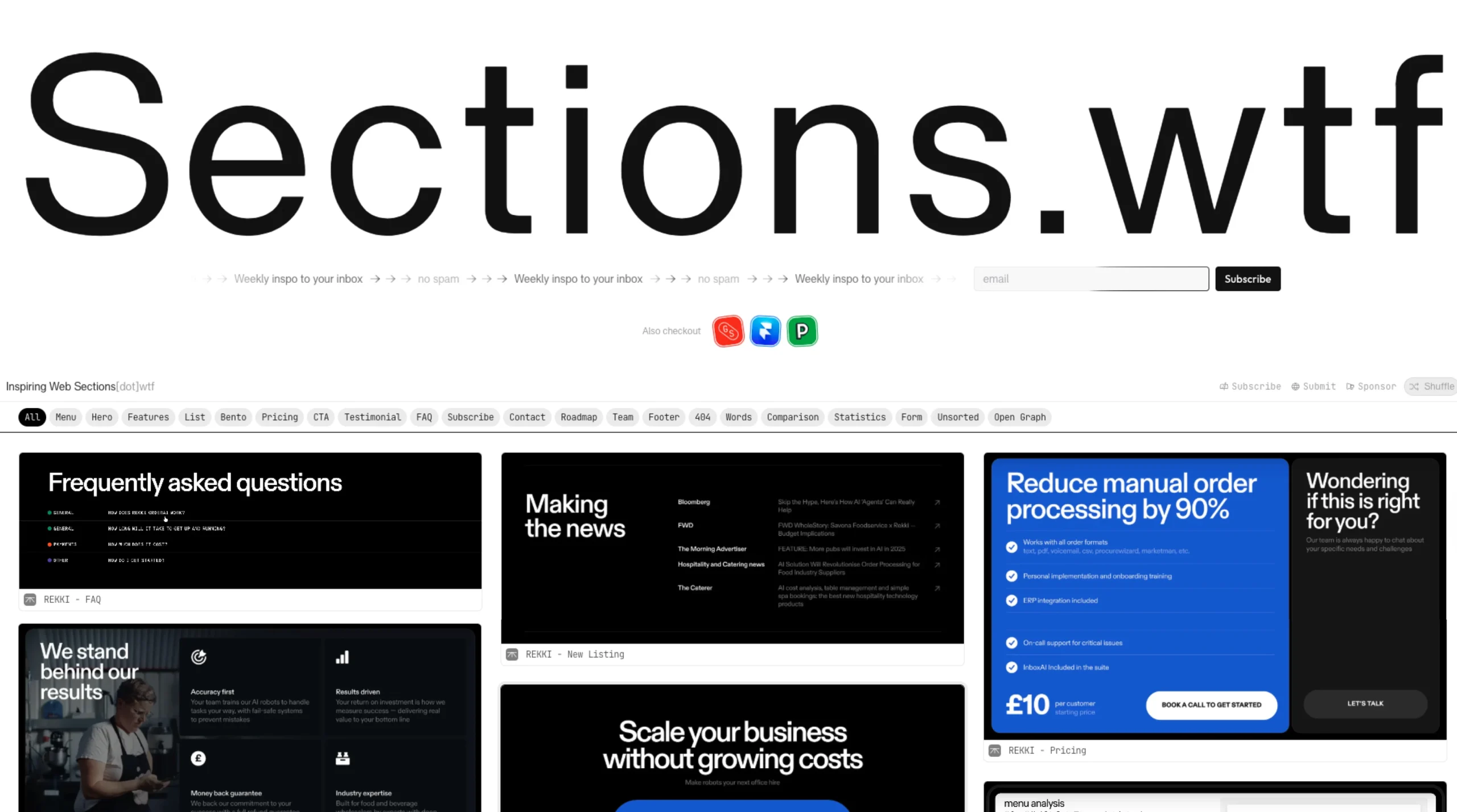 Sections.wtf – Inspiring Web Folds