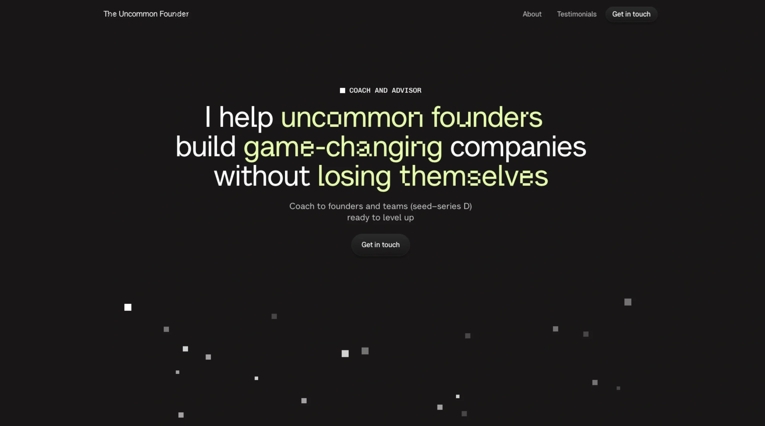The Uncommon Founder